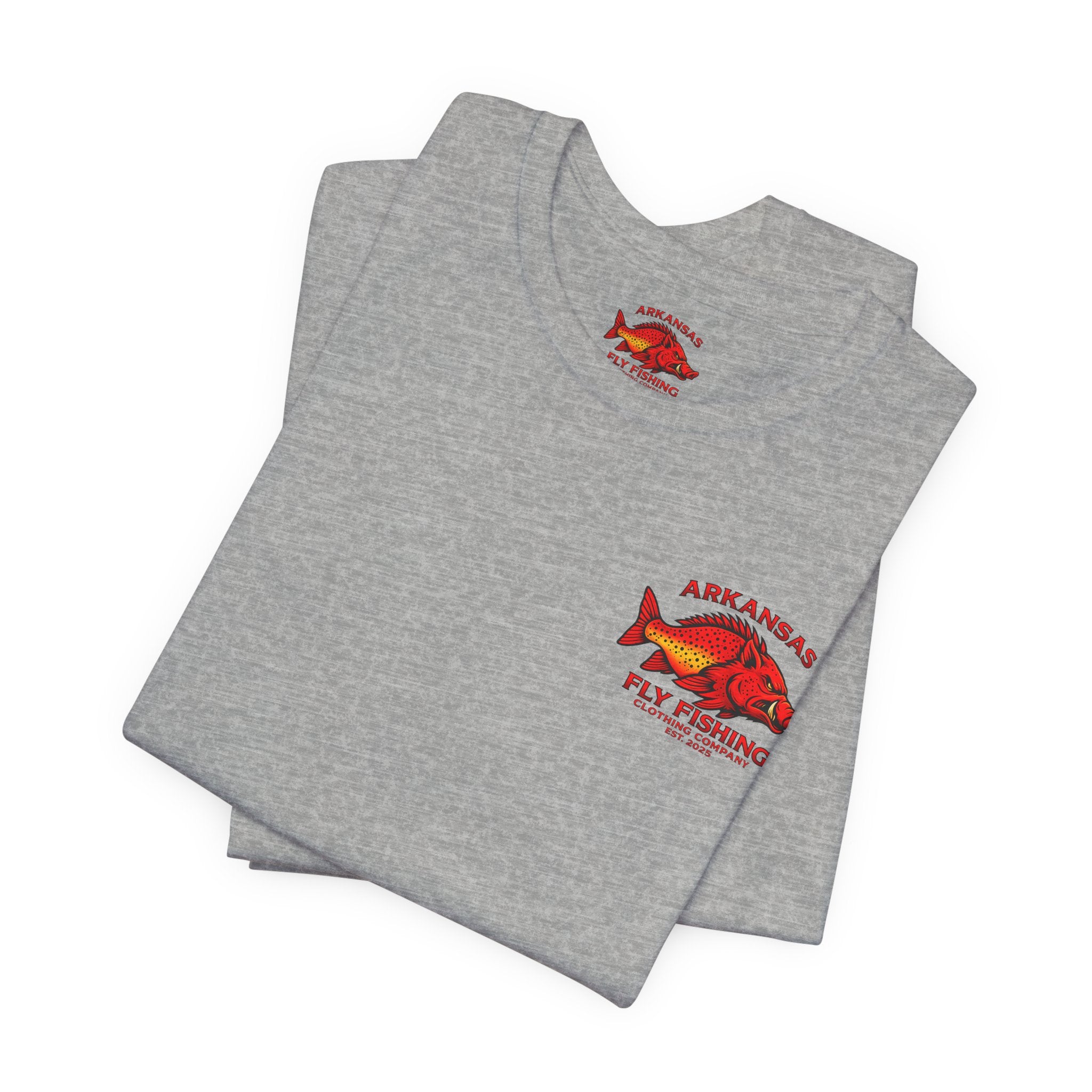 Athletic fit Runs Small Arkansas Fly Fishing Clothing Company Tee — Cutthroat Trout Graphic Short Sleeve Shirt