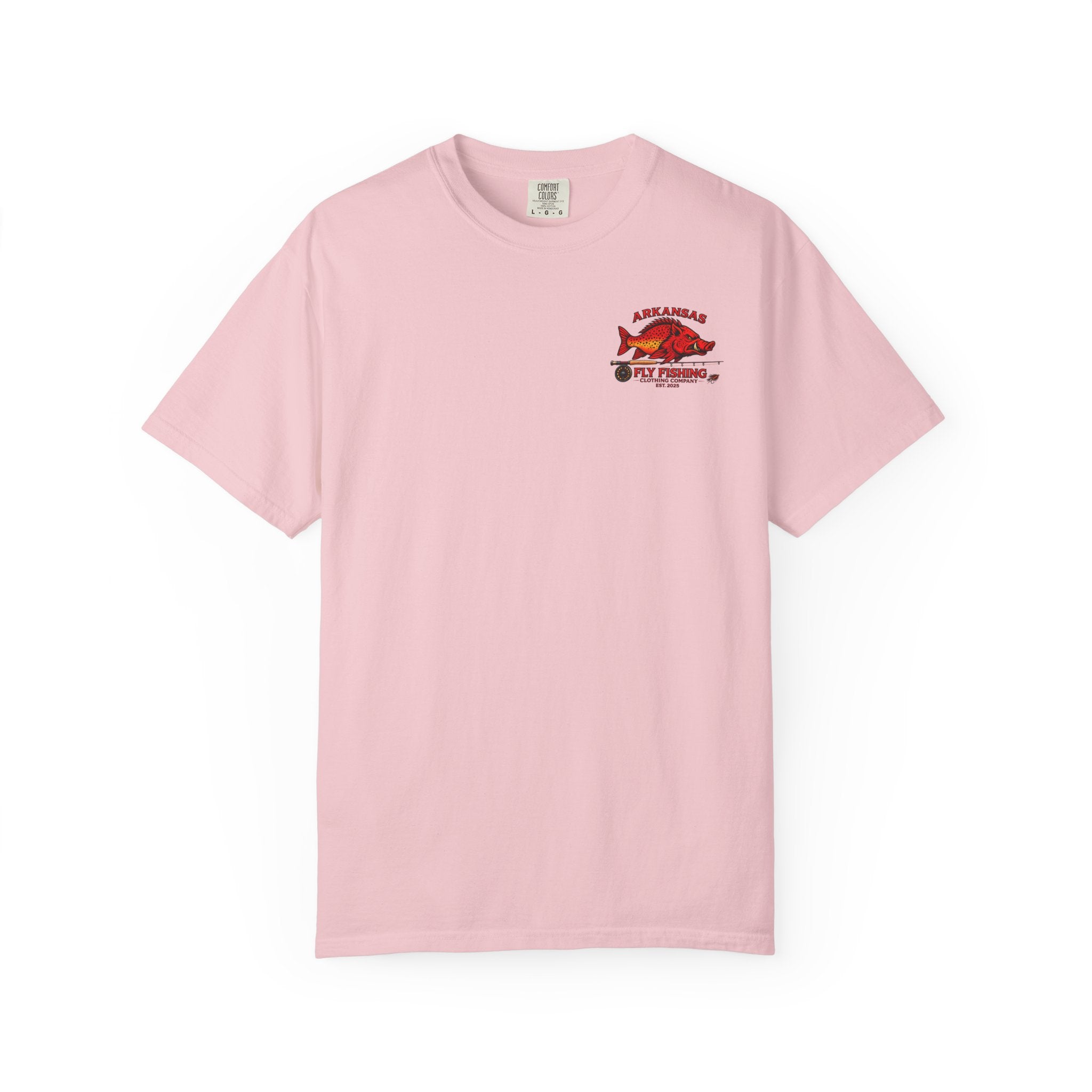 AFFCC White River Fishing Map T-Shirt — “Hogs Are Caught Here” Arkansas White River Trout Map