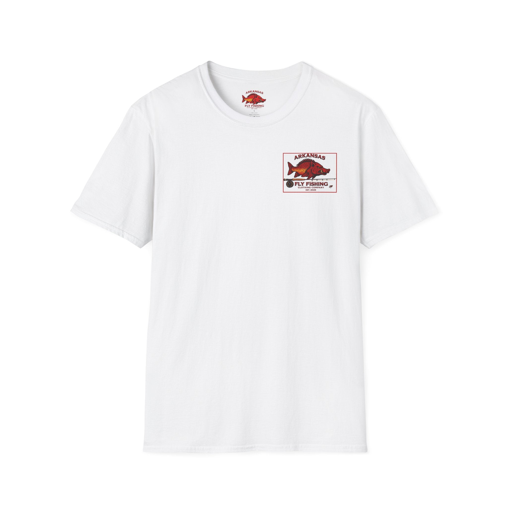 AFFCC Arkansas Fly Fishing Patch T-Shirt — Trout Logo Pocket Tee