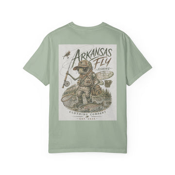 AFFCC Arkansas Fly Fishing Illustration T-Shirt | Vintage Angler Graphic