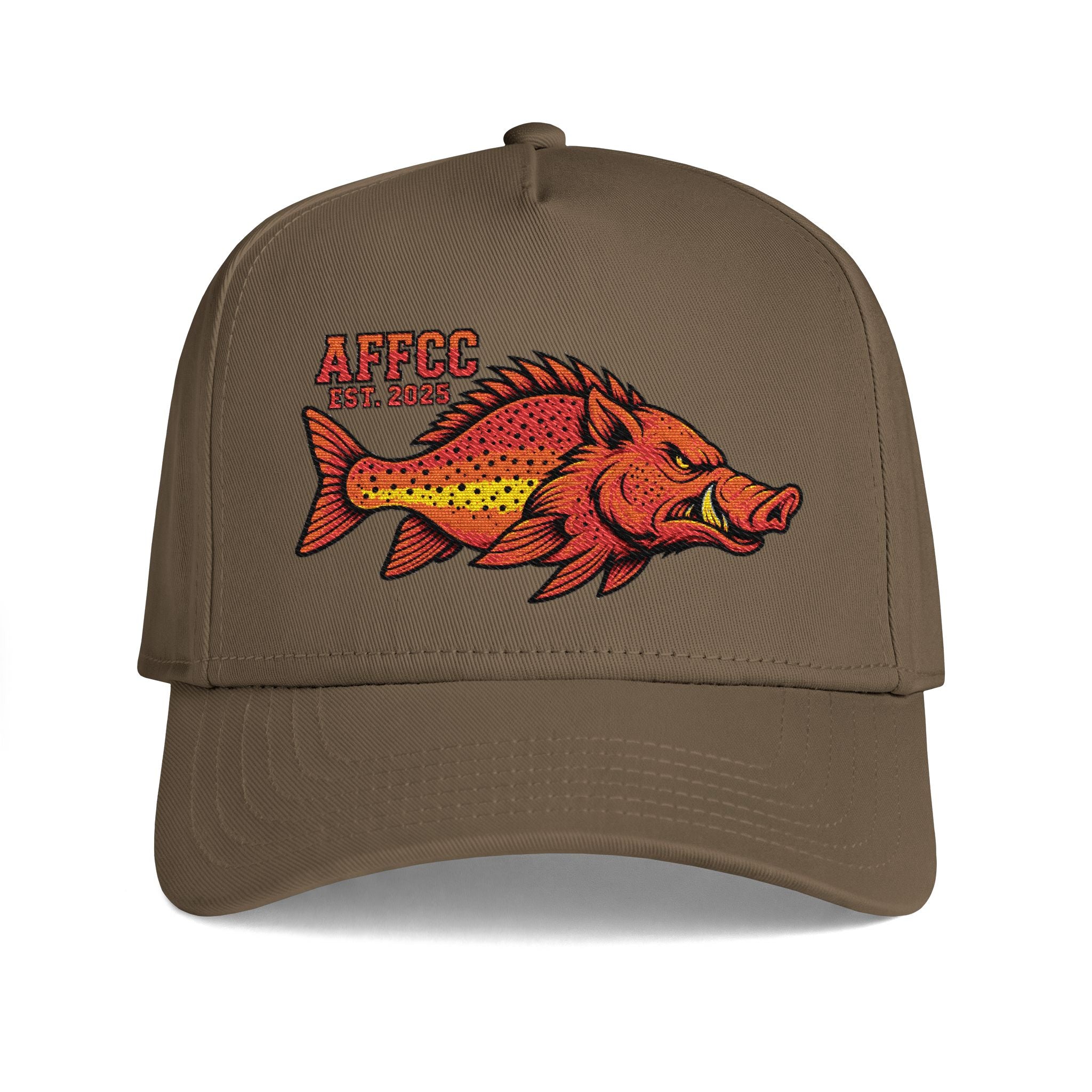 AFFCC Hog/Trout Embroidered Curved Bill  Fly Fishing Hat — AFFCC Est. 2025