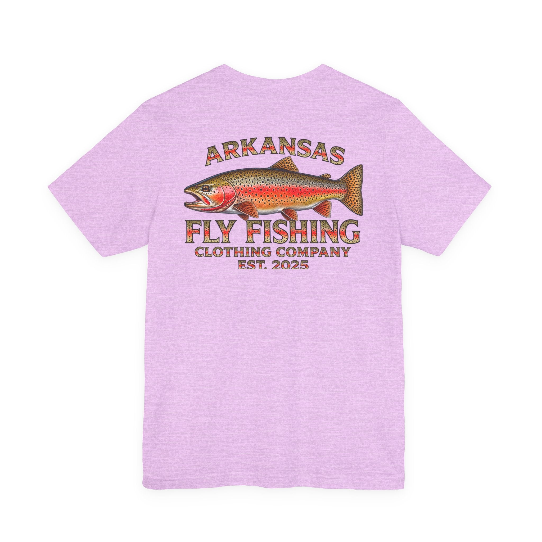 Athletic fit Runs Small Arkansas Fly Fishing Clothing Company Tee — Cutthroat Trout Graphic Short Sleeve Shirt