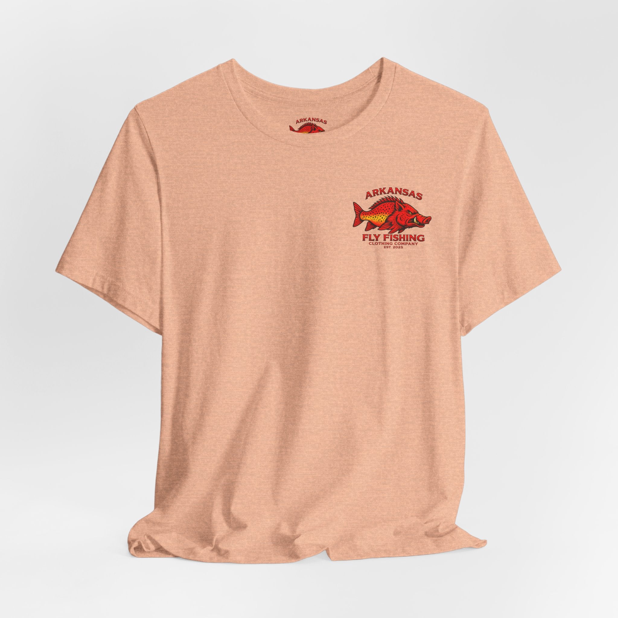 Athletic fit Runs Small Arkansas Fly Fishing Clothing Company Tee — Cutthroat Trout Graphic Short Sleeve Shirt