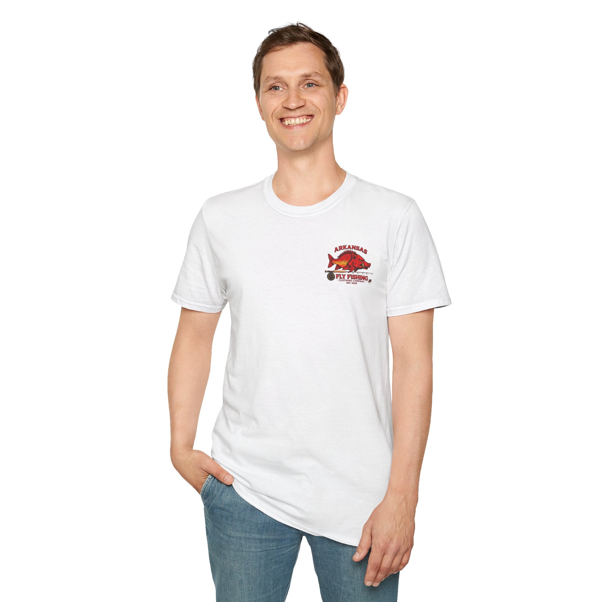 AFFCC Arkansas Fly Fishing Clothing Company Logo T-Shirt | Retro Sign Angler Shirt