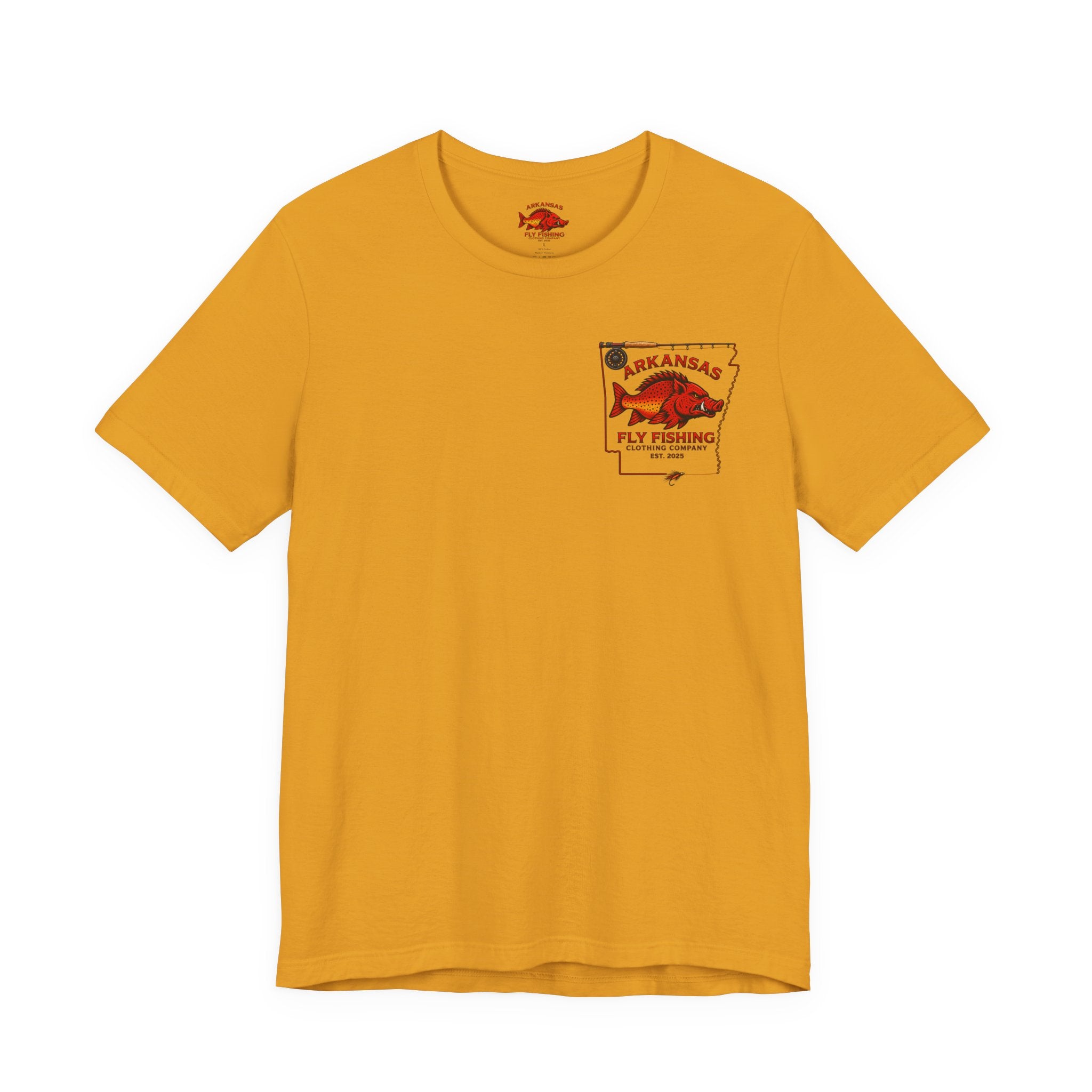 Athletic fit Runs Small AFFCC EST. 2025 Arkansas Fly Fishing Santa Christmas Tee