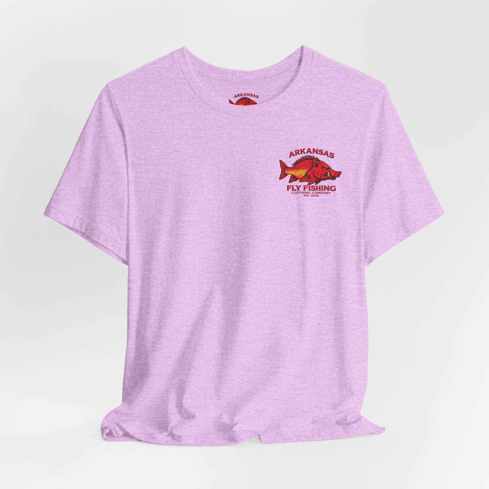 Athletic fit Runs Small Arkansas Fly Fishing Clothing Company Tee — Cutthroat Trout Graphic Short Sleeve Shirt