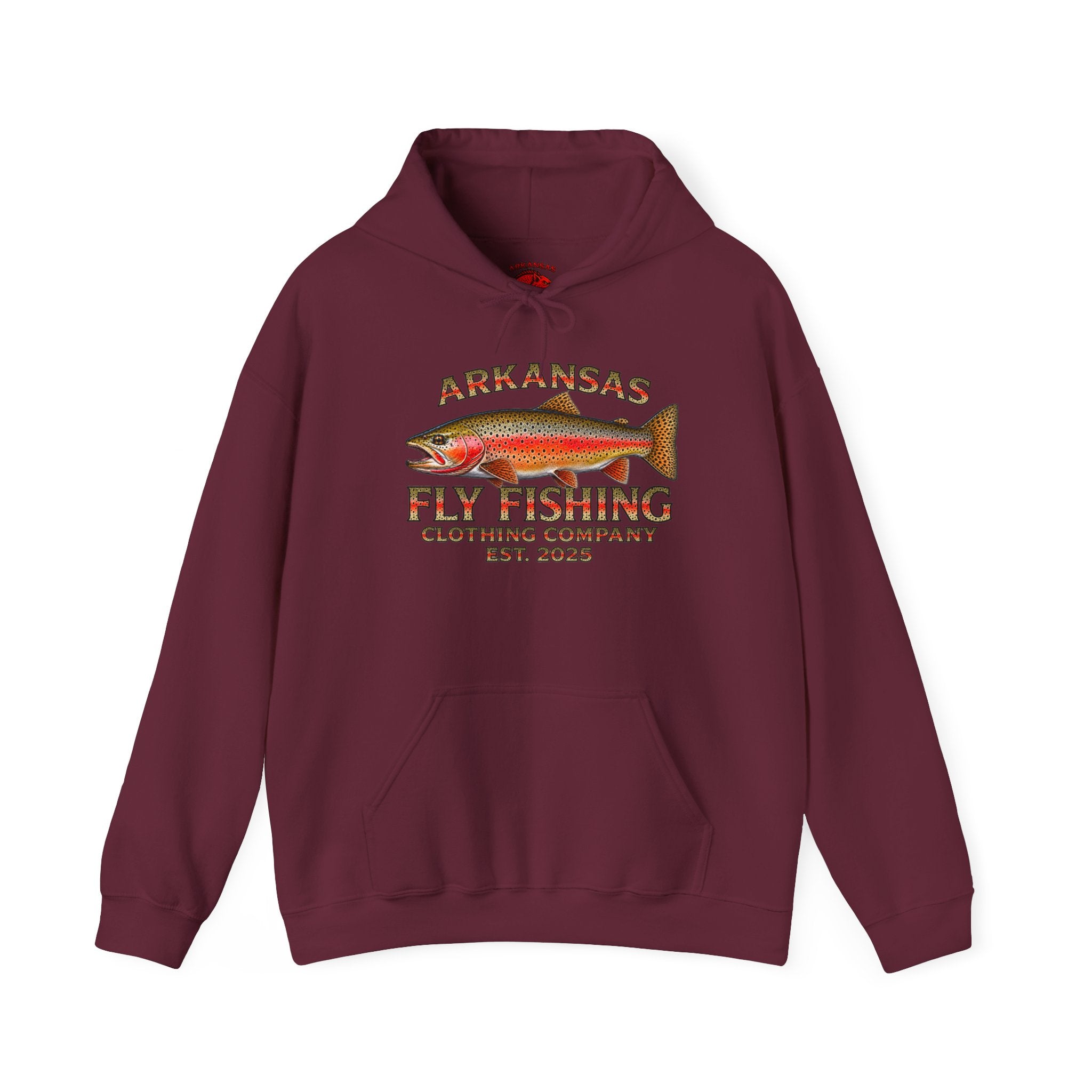 Arkansas Fly Fishing Clothing Company Hoodie — Cutthroat Trout Graphic Pullover