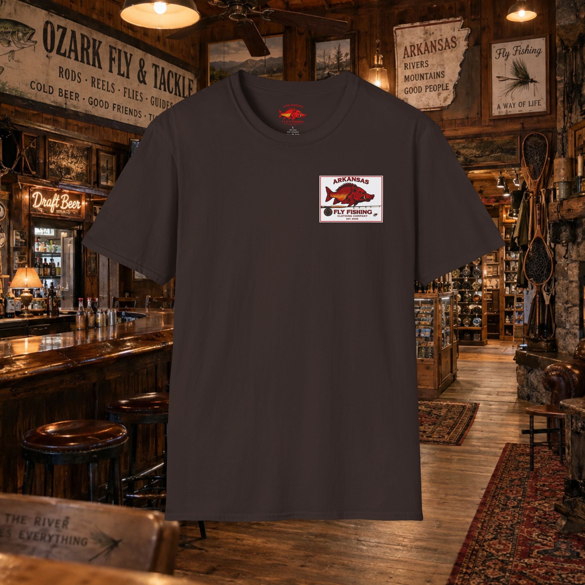 AFFCC Duck Hunting Fly Fishing Vintage Graphic T-Shirt — AFCCC T-Shirt