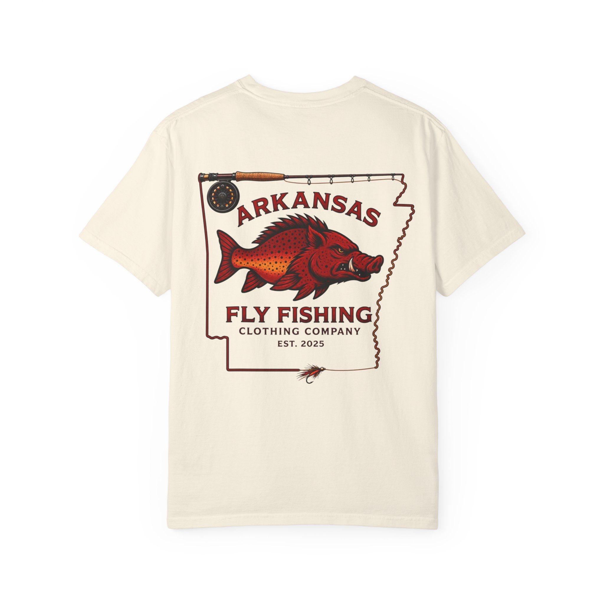 Arkansas Fly Fishing Clothing Company T-Shirt — Hog/Trout State Fishing Tee