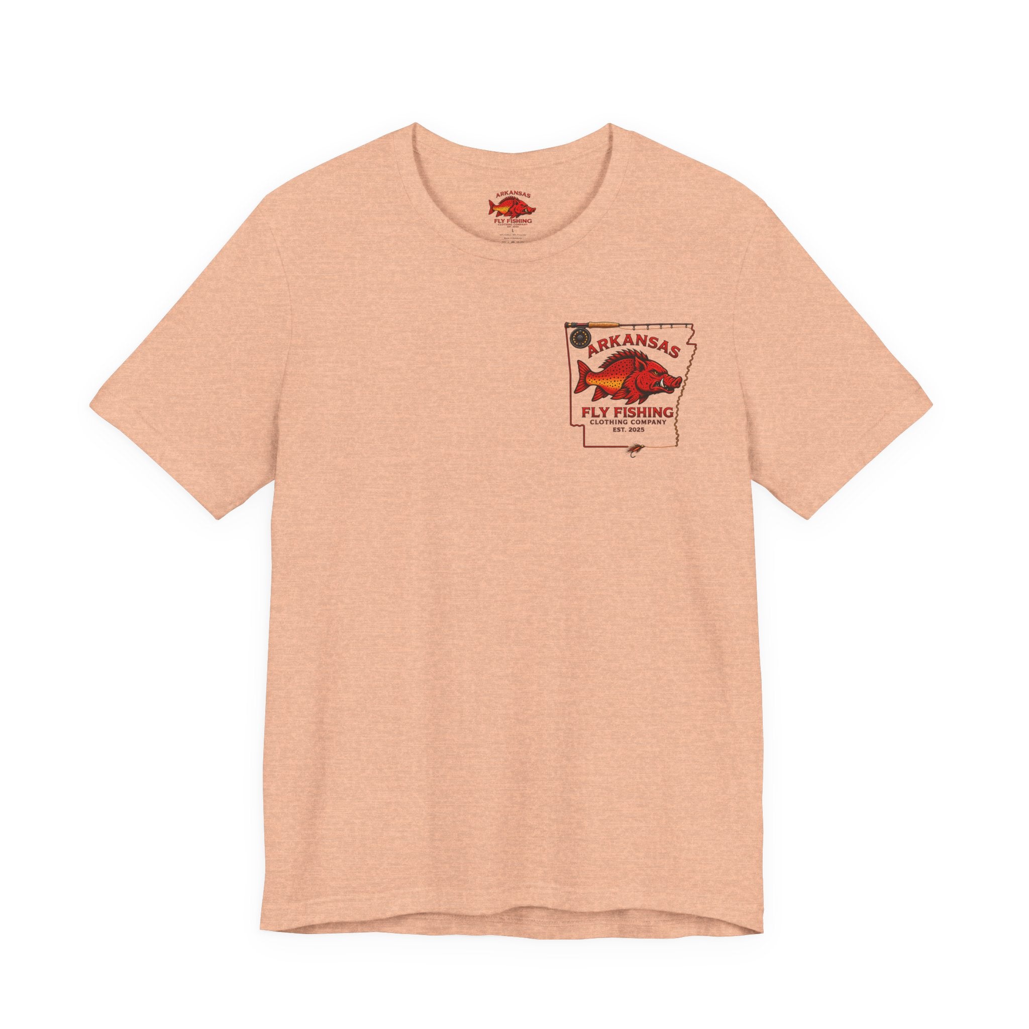 Athletic fit Runs Small AFFCC EST. 2025 Arkansas Fly Fishing Santa Christmas Tee