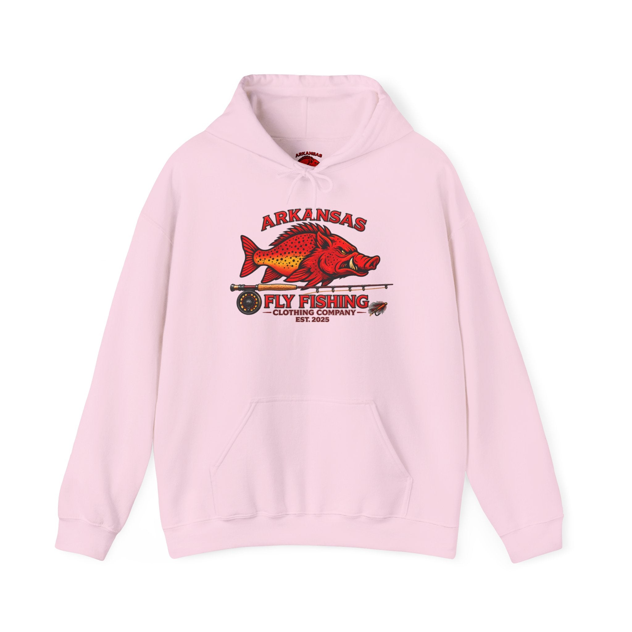 AFFCC  Hoodie – Antiqued Hog/Trout Patch Design
