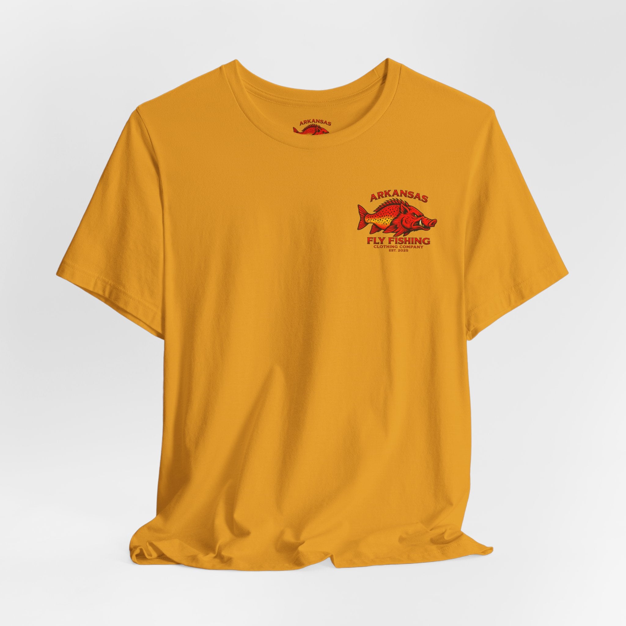Athletic fit Runs Small Arkansas Fly Fishing Clothing Company Tee — Cutthroat Trout Graphic Short Sleeve Shirt
