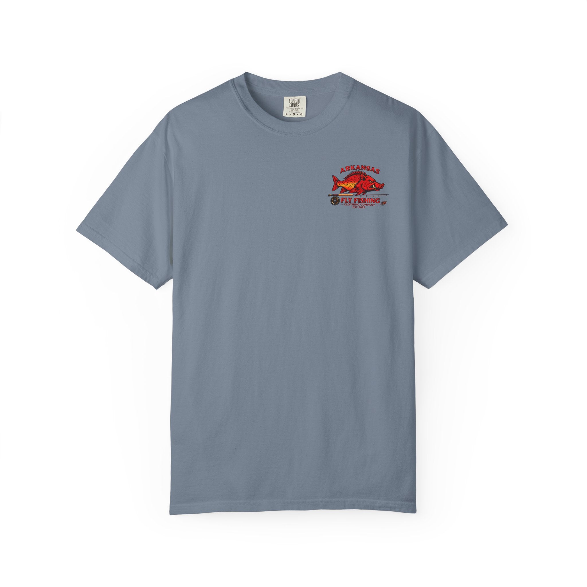 AFFCC White River Fishing Map T-Shirt — “Hogs Are Caught Here” Arkansas White River Trout Map