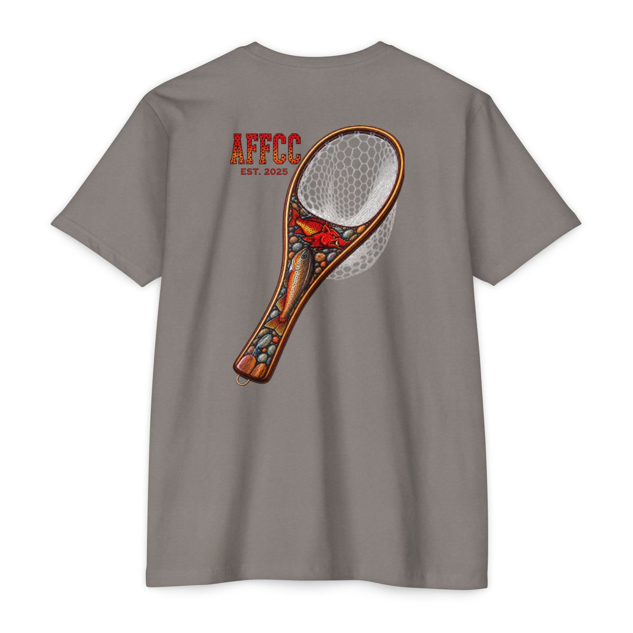 AFFCC Fly Fishing T‑Shirt — Vintage Net Artwork (AFCC, Est. 2025)