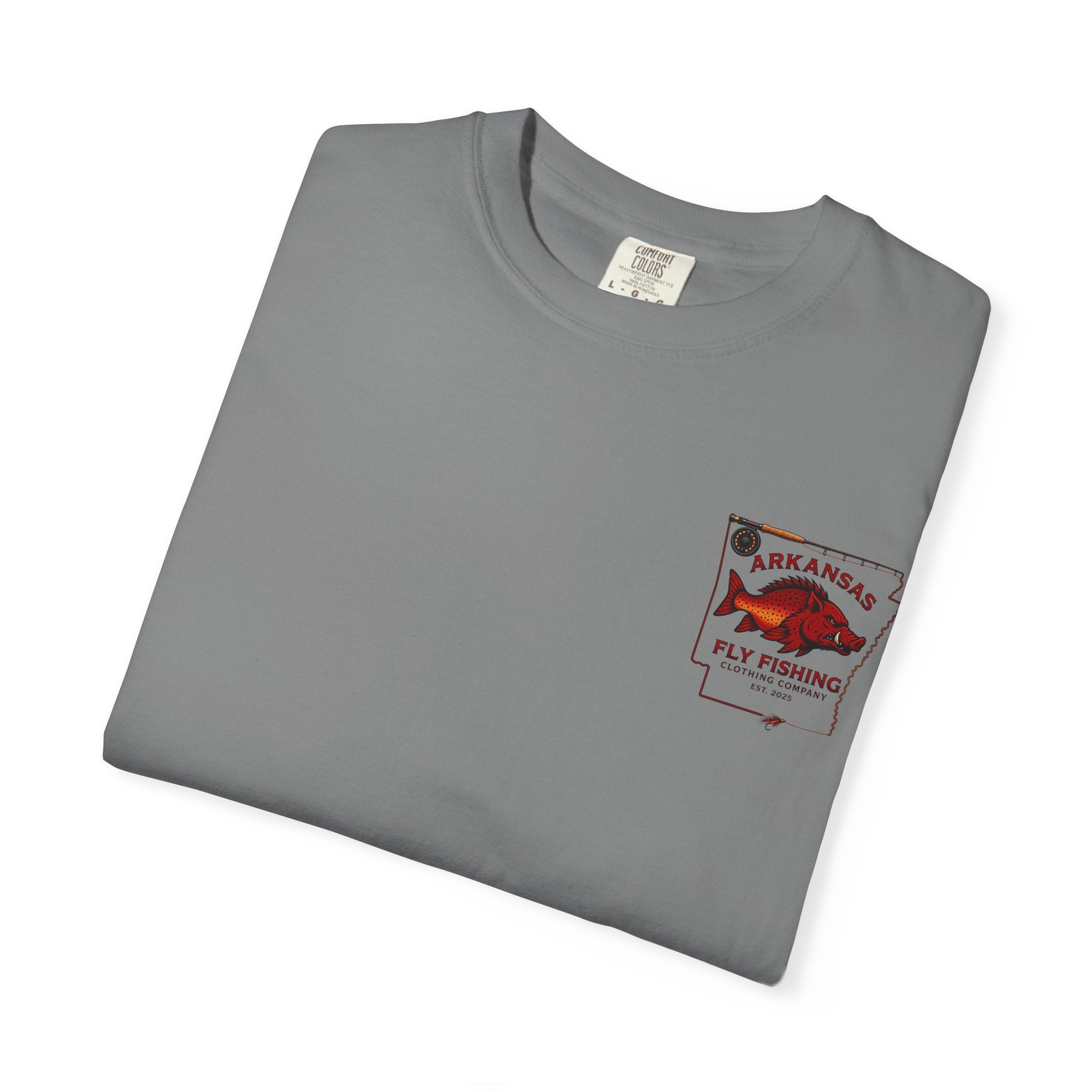 Fly Fishing T‑Shirt — Arkansas Boar Angler Graphic Tee