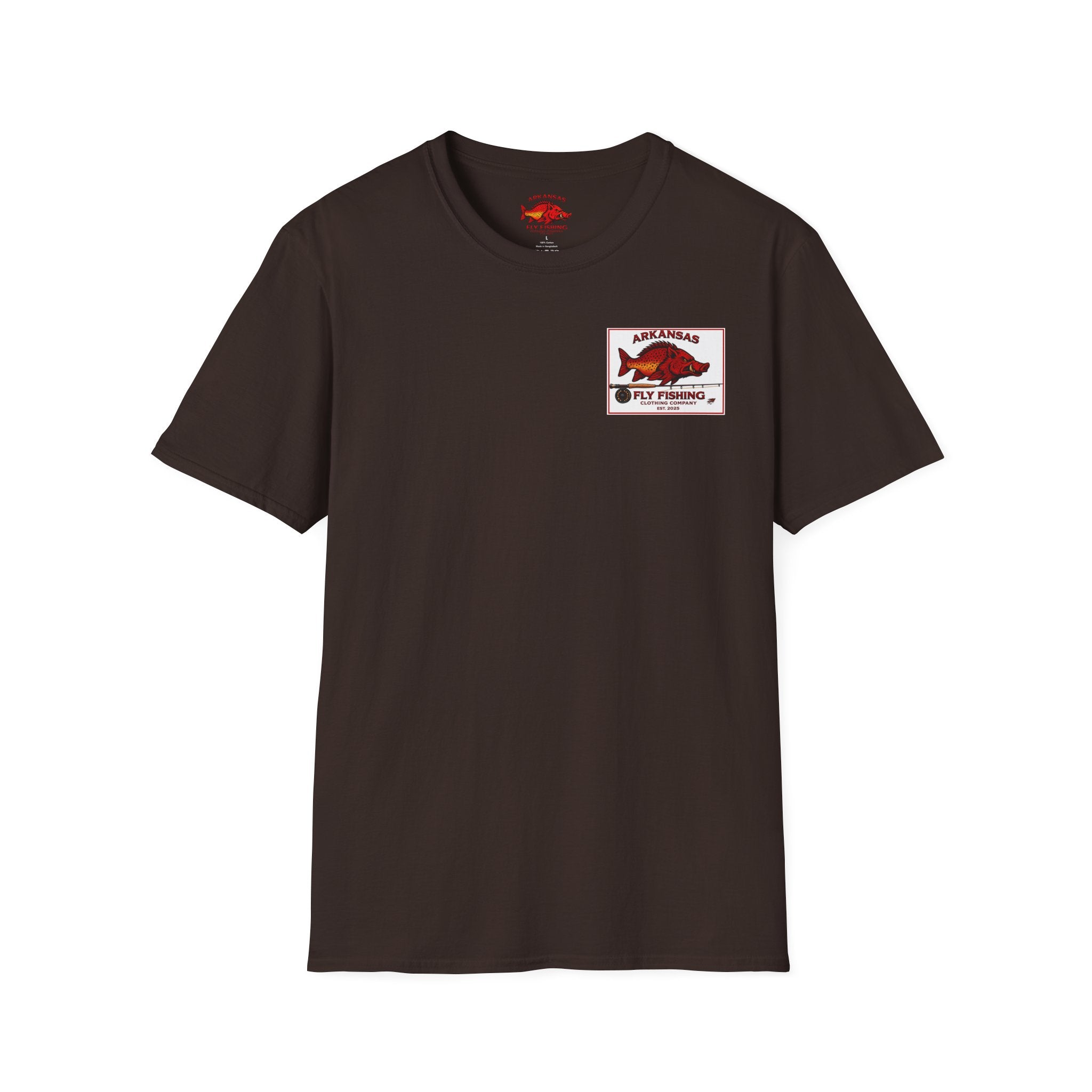 AFFCC Arkansas Fly Fishing Patch T-Shirt — Trout Logo Pocket Tee