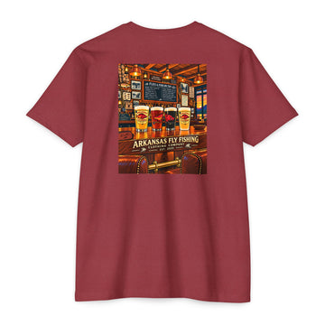 AFFCC Beer Pub Graphic T-Shirt — Arkansas Fly Fishing Clothing Company Logo