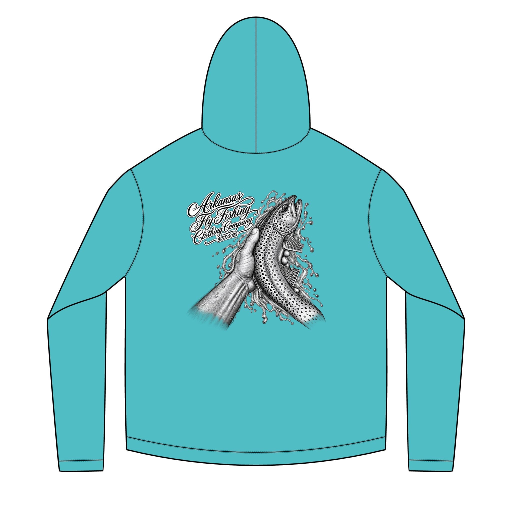 AFFCC  - Fish Release Graphic Back, AFFCC Chest Logo
