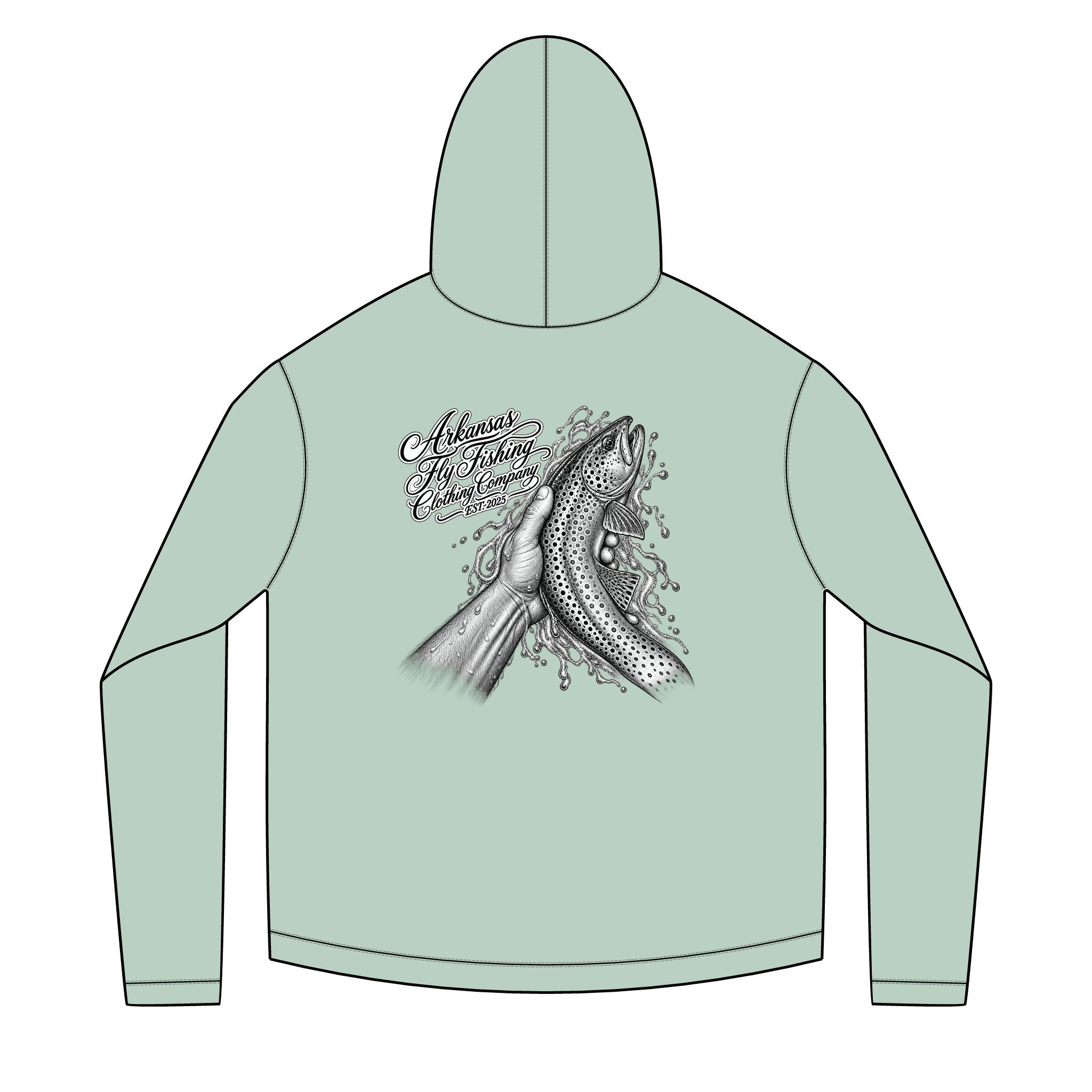AFFCC  - Fish Release Graphic Back, AFFCC Chest Logo