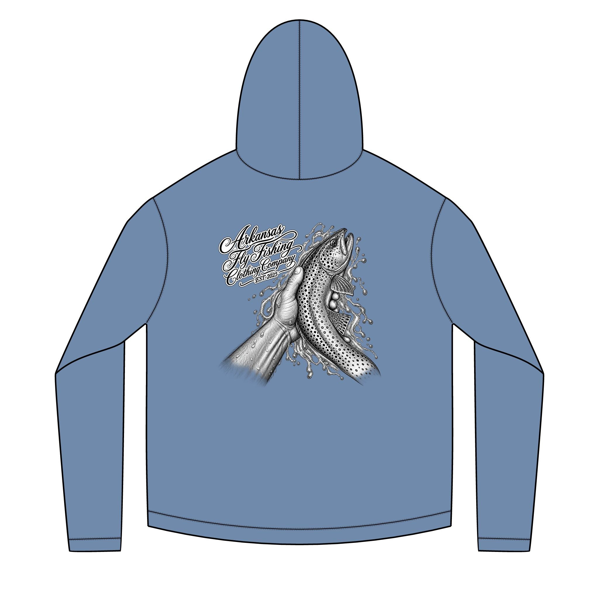 AFFCC  - Fish Release Graphic Back, AFFCC Chest Logo