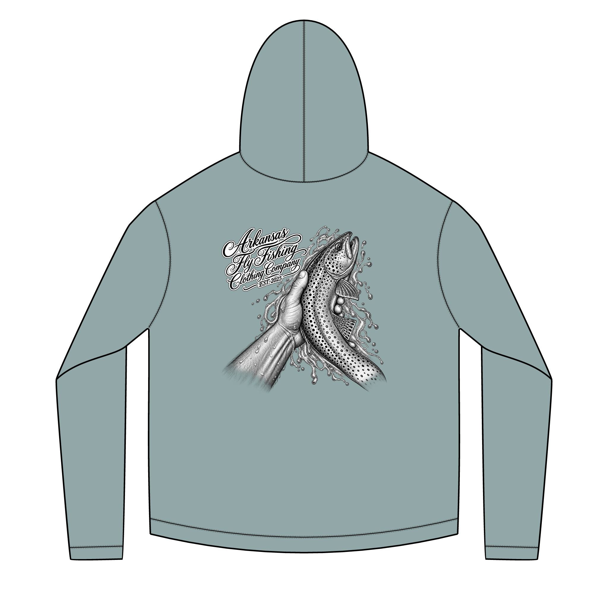 AFFCC  - Fish Release Graphic Back, AFFCC Chest Logo