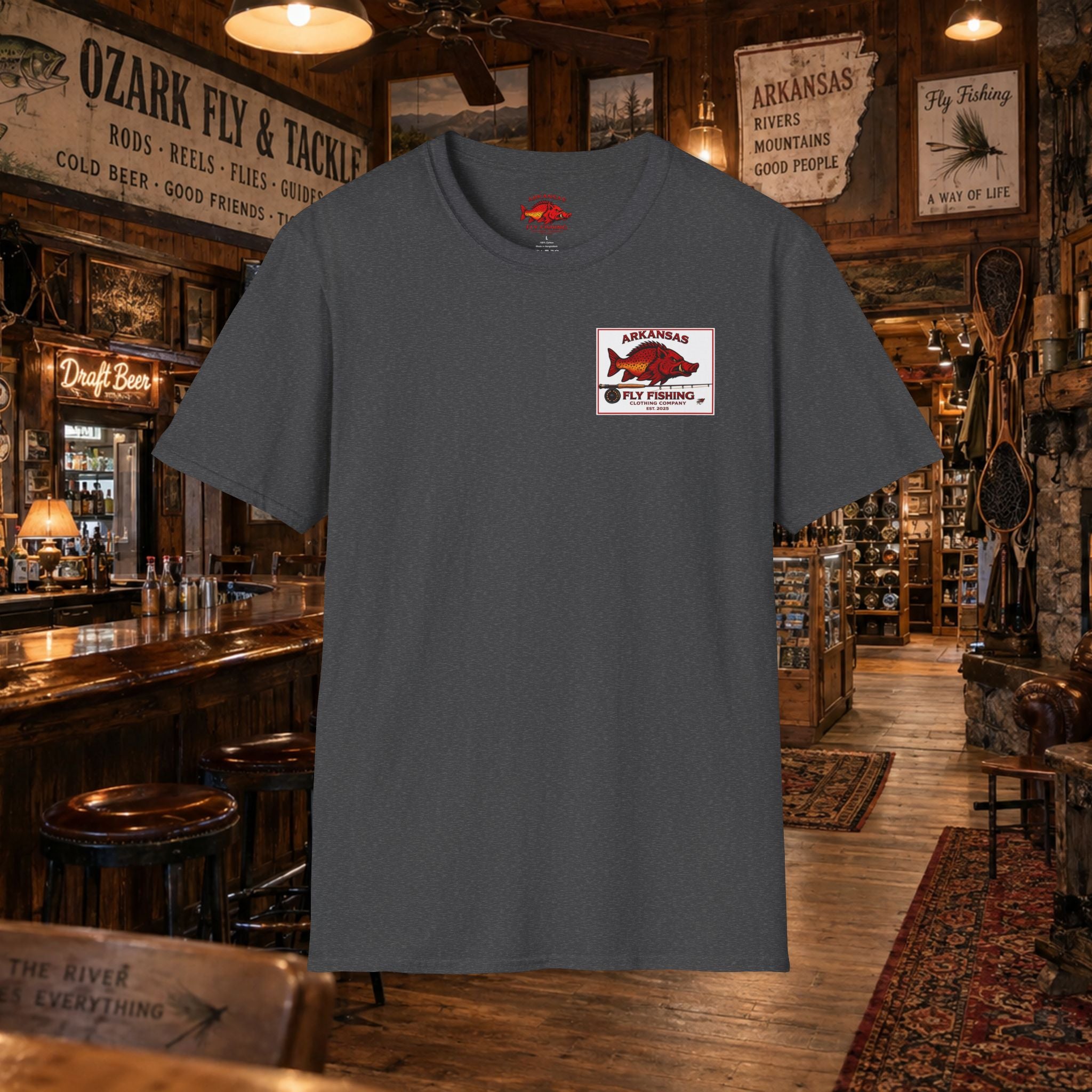 AFFCC Duck Hunting Fly Fishing Vintage Graphic T-Shirt — AFCCC T-Shirt