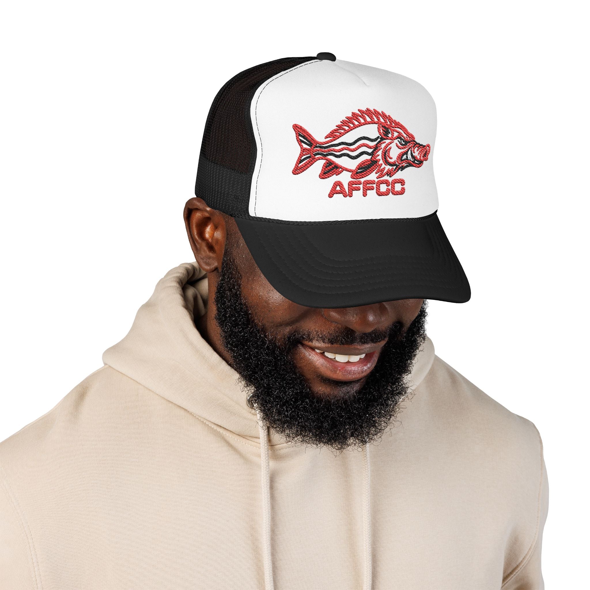 AFFCC Embroidered Foam Trucker Hat — AFFOC Fishing Foam Cap