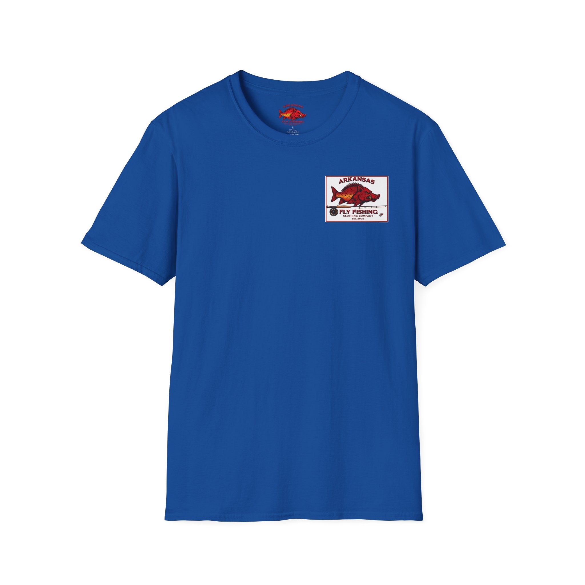AFFCC Arkansas Fly Fishing Patch T-Shirt — Trout Logo Pocket Tee