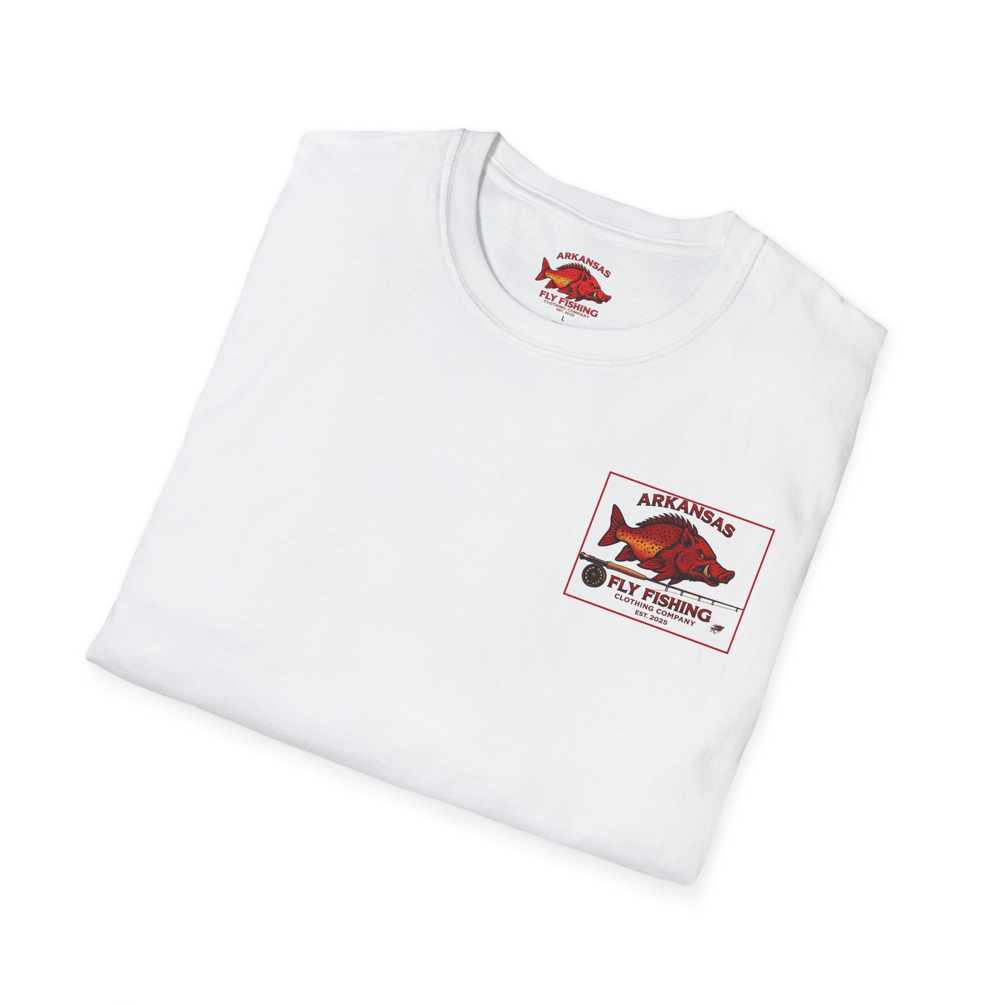 AFFCC Arkansas Fly Fishing Patch T-Shirt — Trout Logo Pocket Tee
