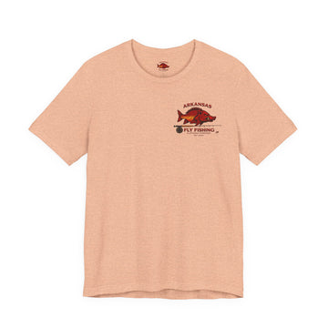 Athletic fit Runs Small AFFCC Arkansas Fly Fishing Tee – Brown Trout Graphic Short Sleeve Shirt