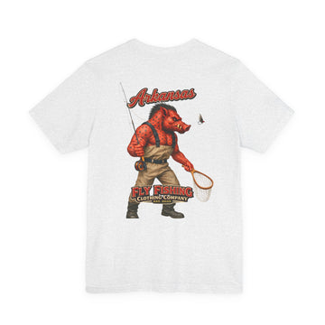 Athletic fit Runs Small Arkansas Fly Fishing Clothing Company Tee — Boar Angler Graphic T-Shirt
