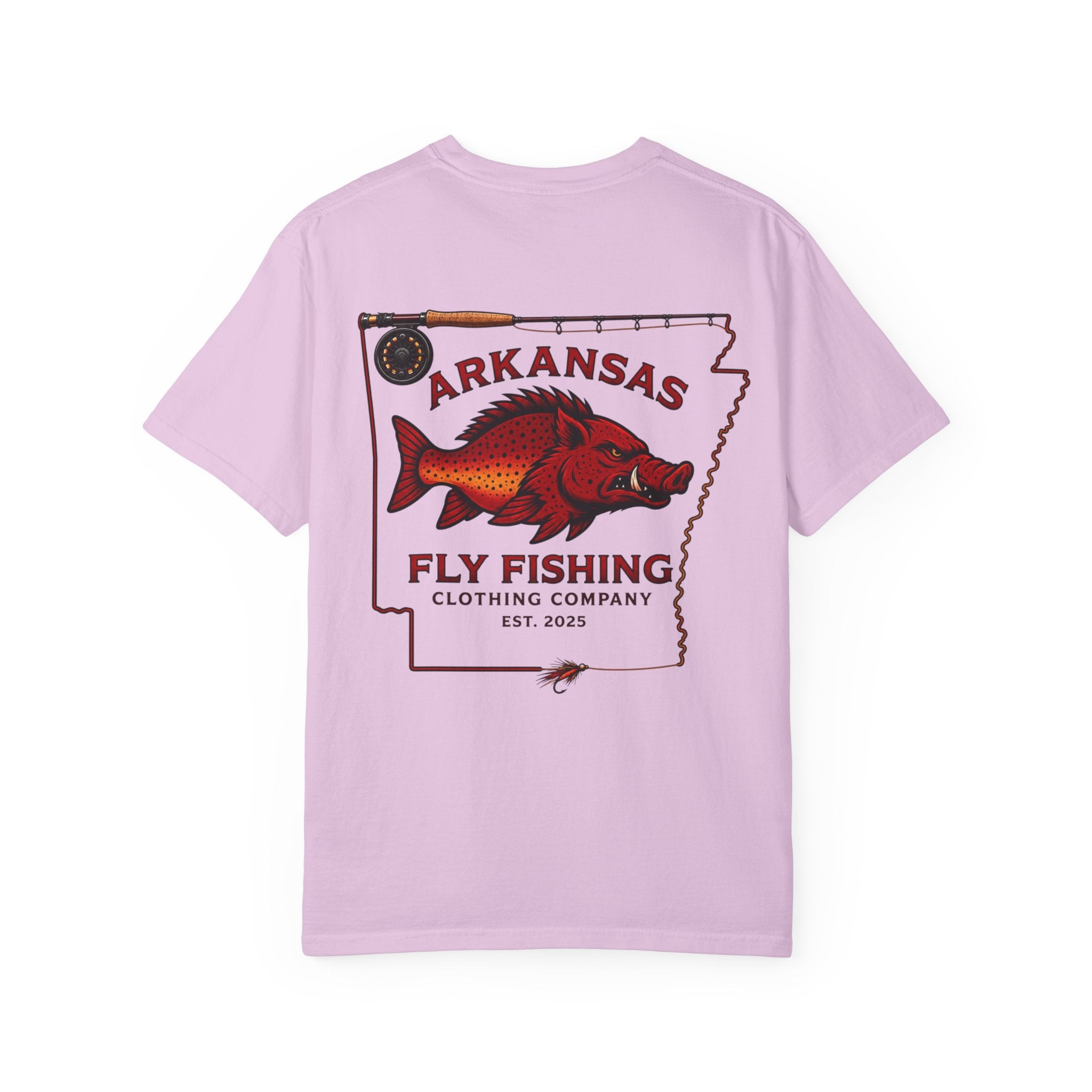 Arkansas Fly Fishing Clothing Company T-Shirt — Hog/Trout State Fishing Tee