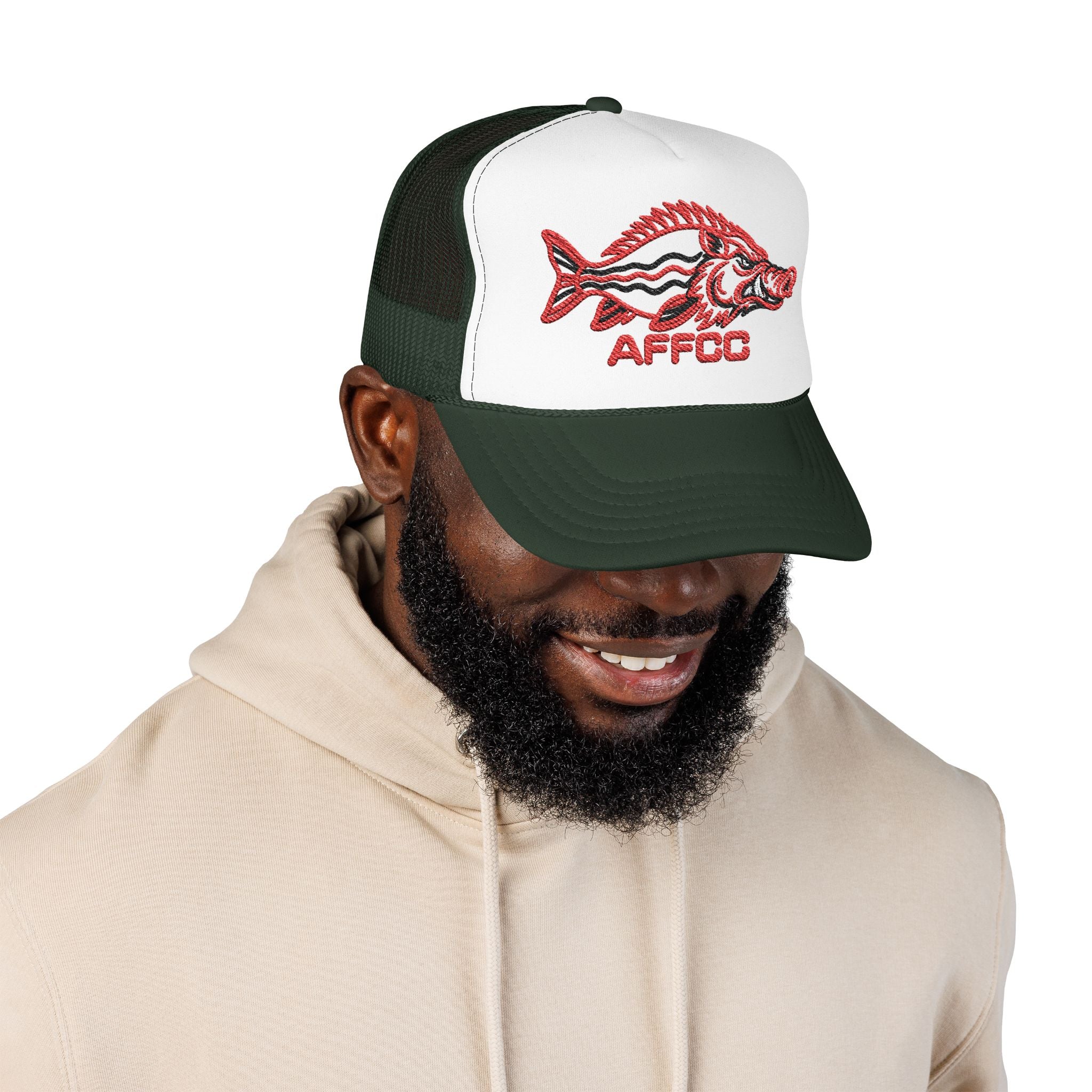AFFCC Embroidered Foam Trucker Hat — AFFOC Fishing Foam Cap