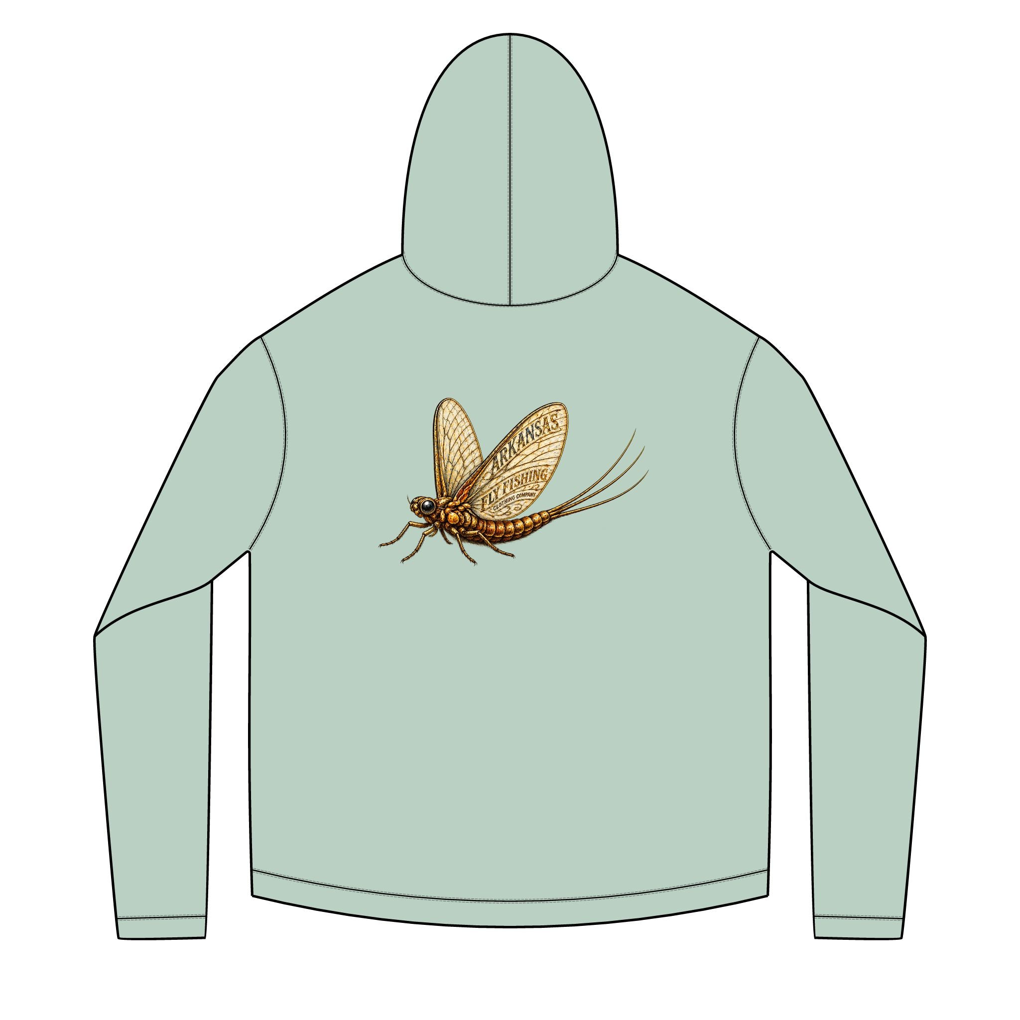 AFFCC Mayfly Graphic Sun Hoodie — Mayfly Sun Hoodie Pullover