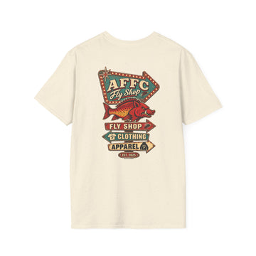 AFFCC Arkansas Fly Fishing Clothing Company Logo T-Shirt | Retro Sign Angler Shirt