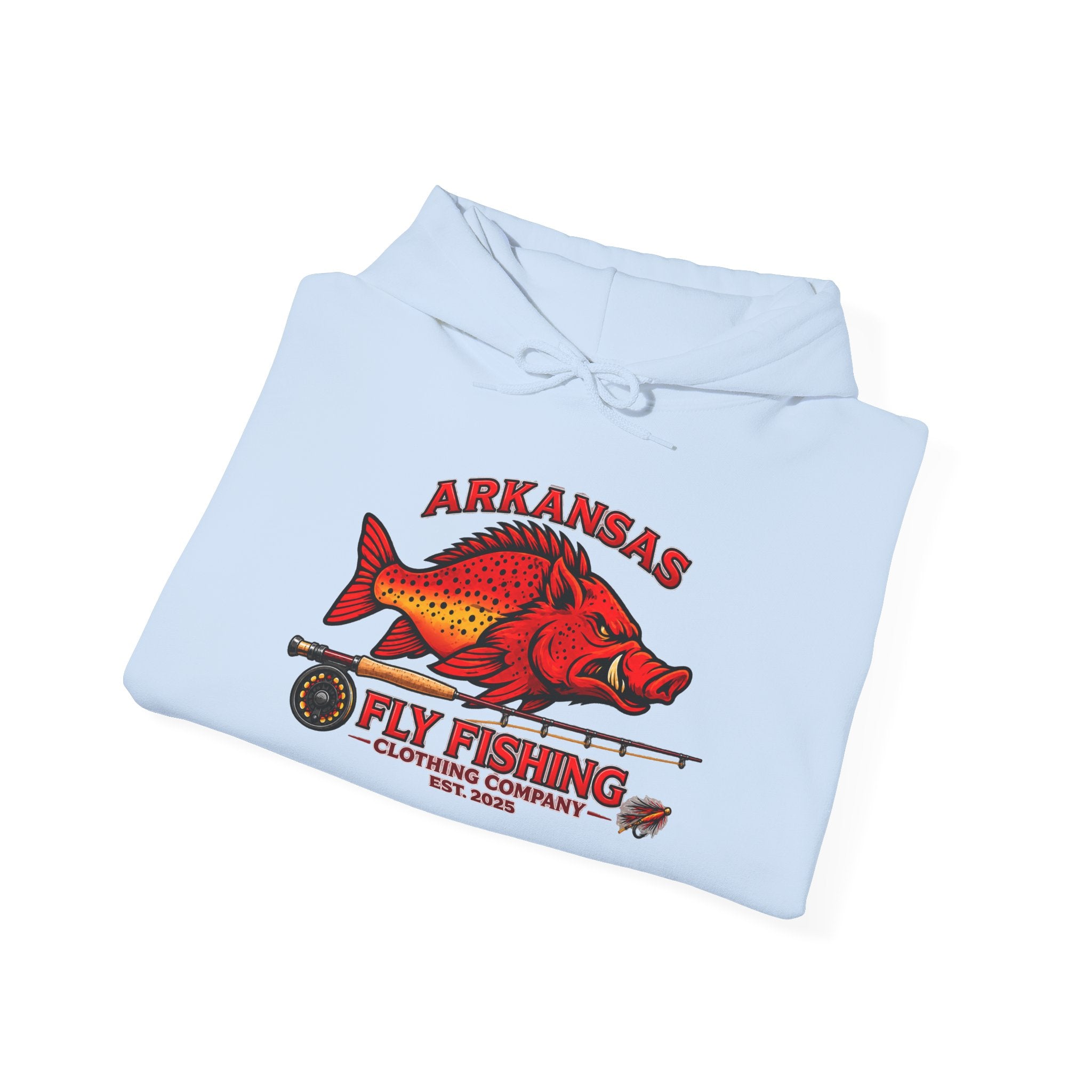AFFCC Hoodie — Arkansas Fly Fishing Clothing Company Vintage Hog/Trout Graphic Hooded Sweatshirt