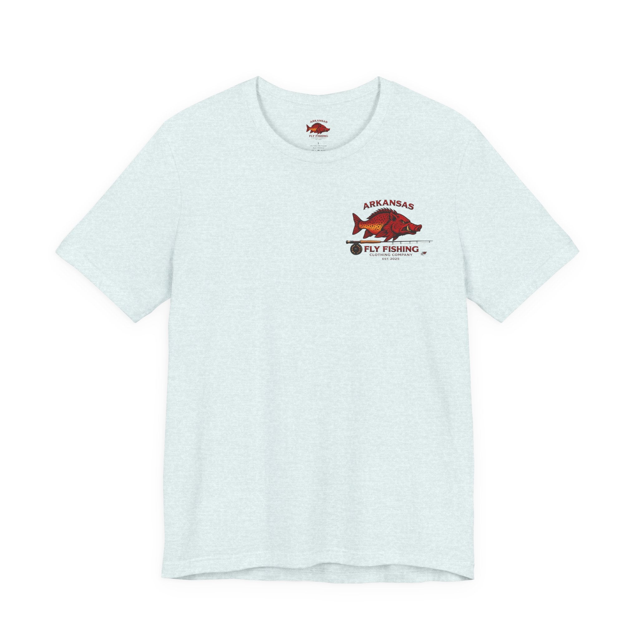 Athletic Fit Runs Small AFFCC Fly Shop T-Shirt — Retro Fish Sign Graphic Tee (AFFC Fly Shop)