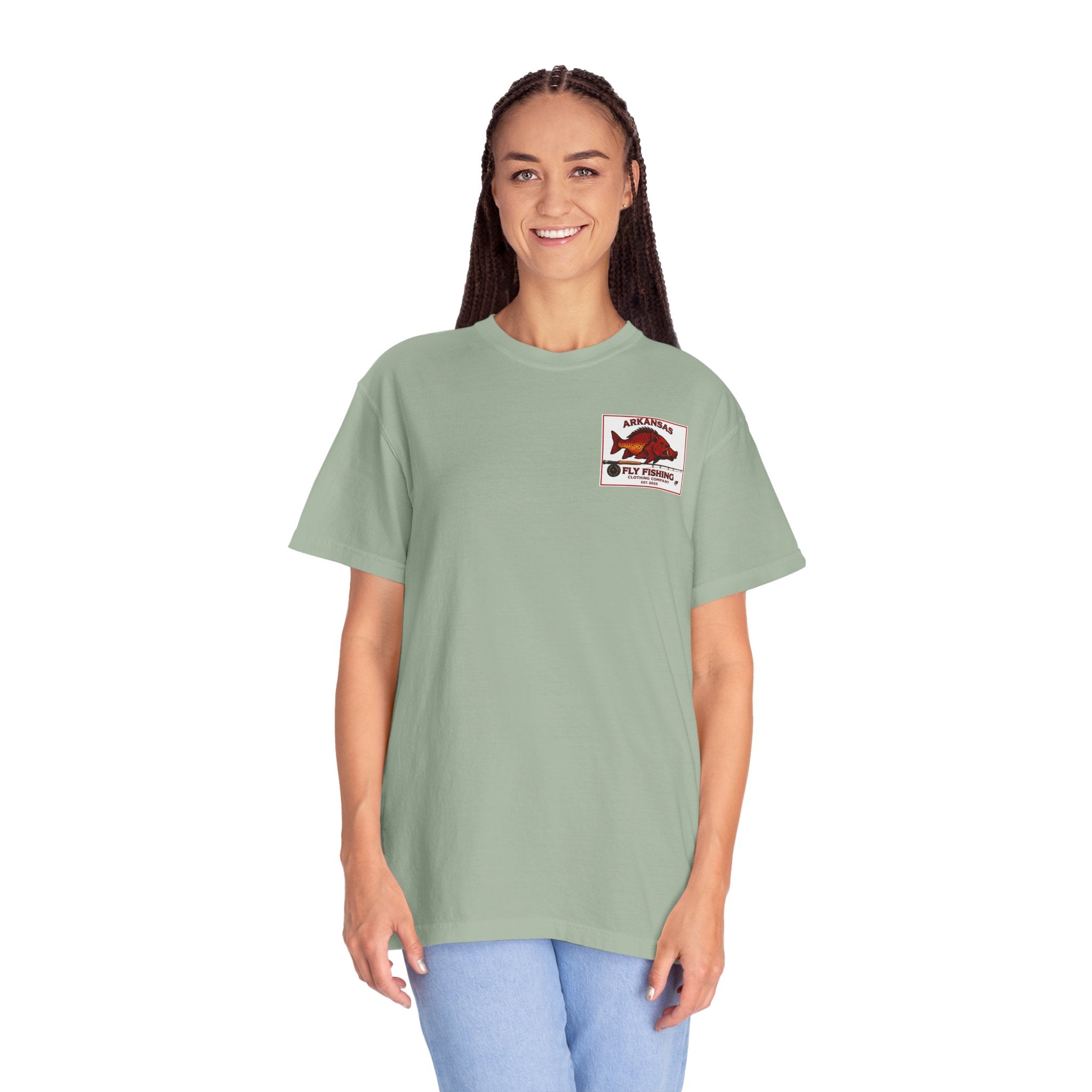 AFFCC Arkansas Fly Fishing Illustration T-Shirt | Vintage Angler Graphic
