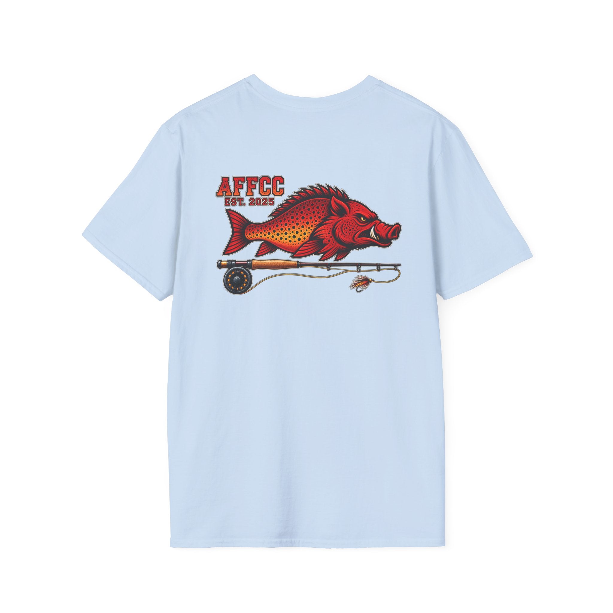 AFFCC Hog/Trout With Fly Rod T-Shirt — Arkansas Fly Fishing Clothing Company Graphic Tee