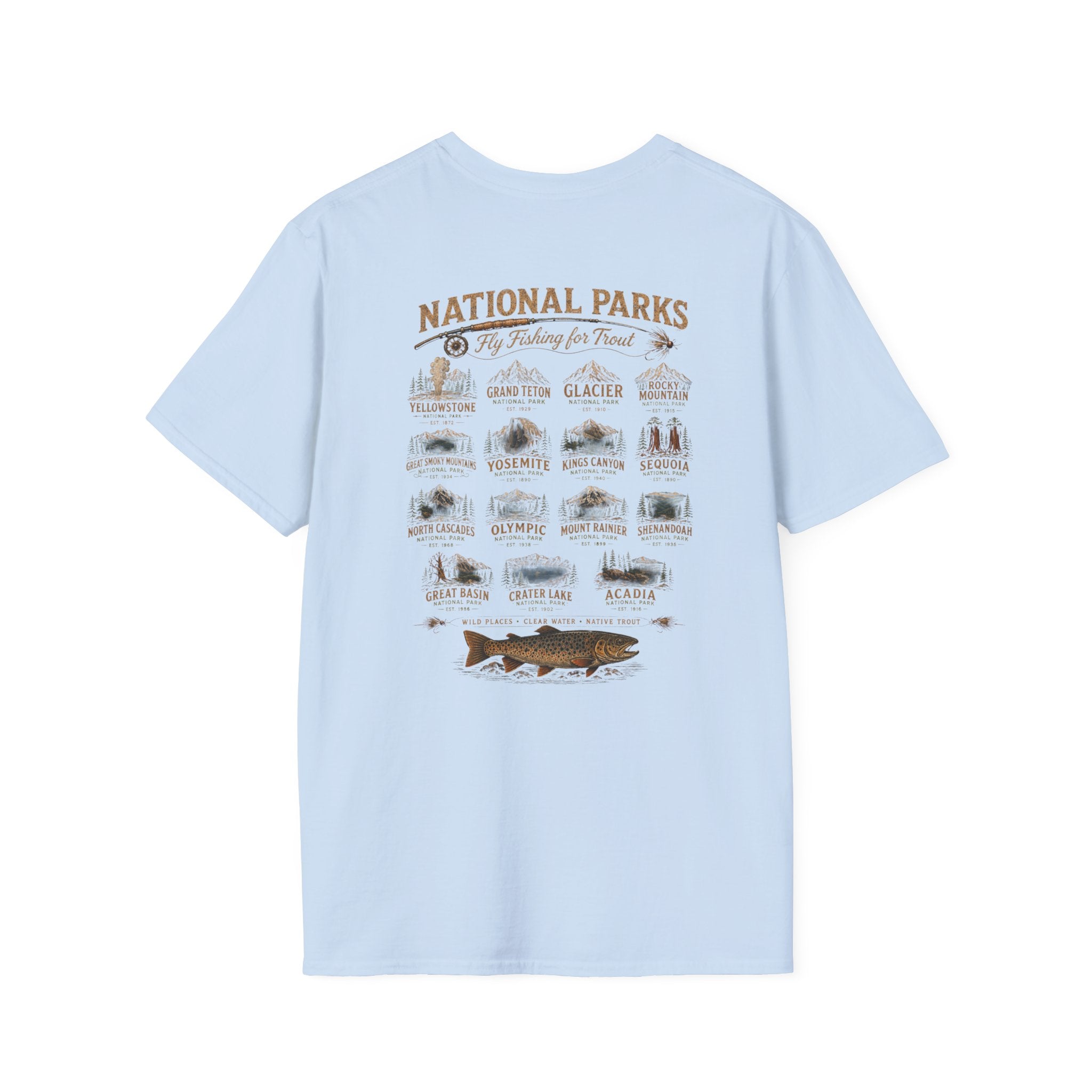 AFFCC Arkansas Fly Fishing Clothing Company Logo T-Shirt | Trout Fly Fishing National Parks Angler Tee