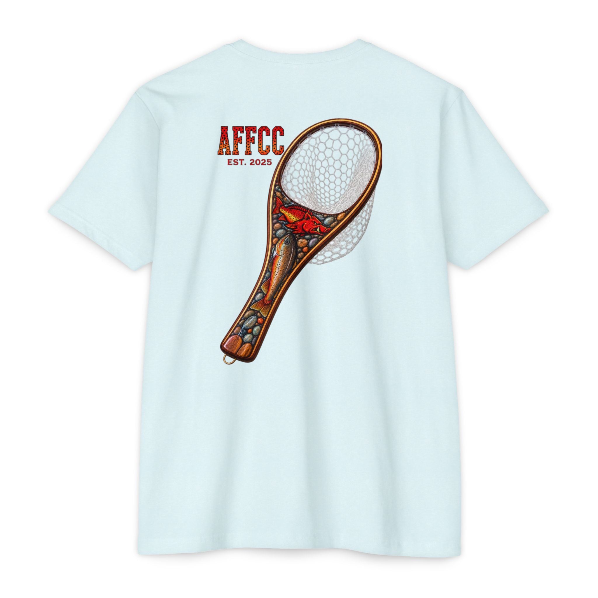 AFFCC Fly Fishing T‑Shirt — Vintage Net Artwork (AFCC, Est. 2025)