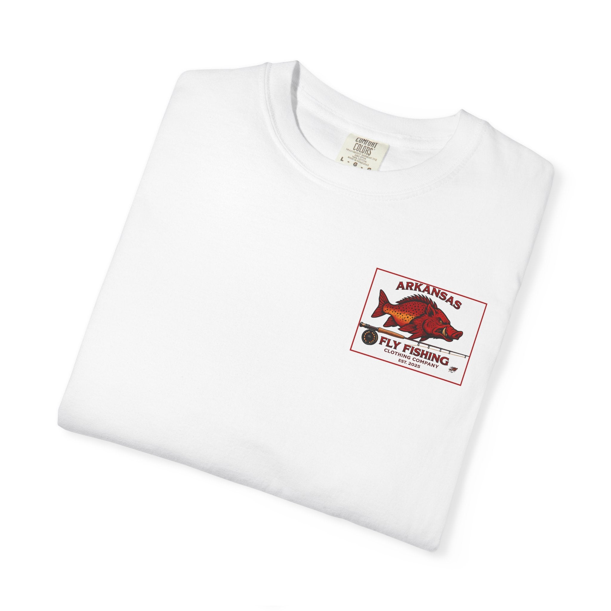 Astronaut Arkansas Fly Fishing Clothing Company T-Shirt — "Explore New Water" Graphic Tee