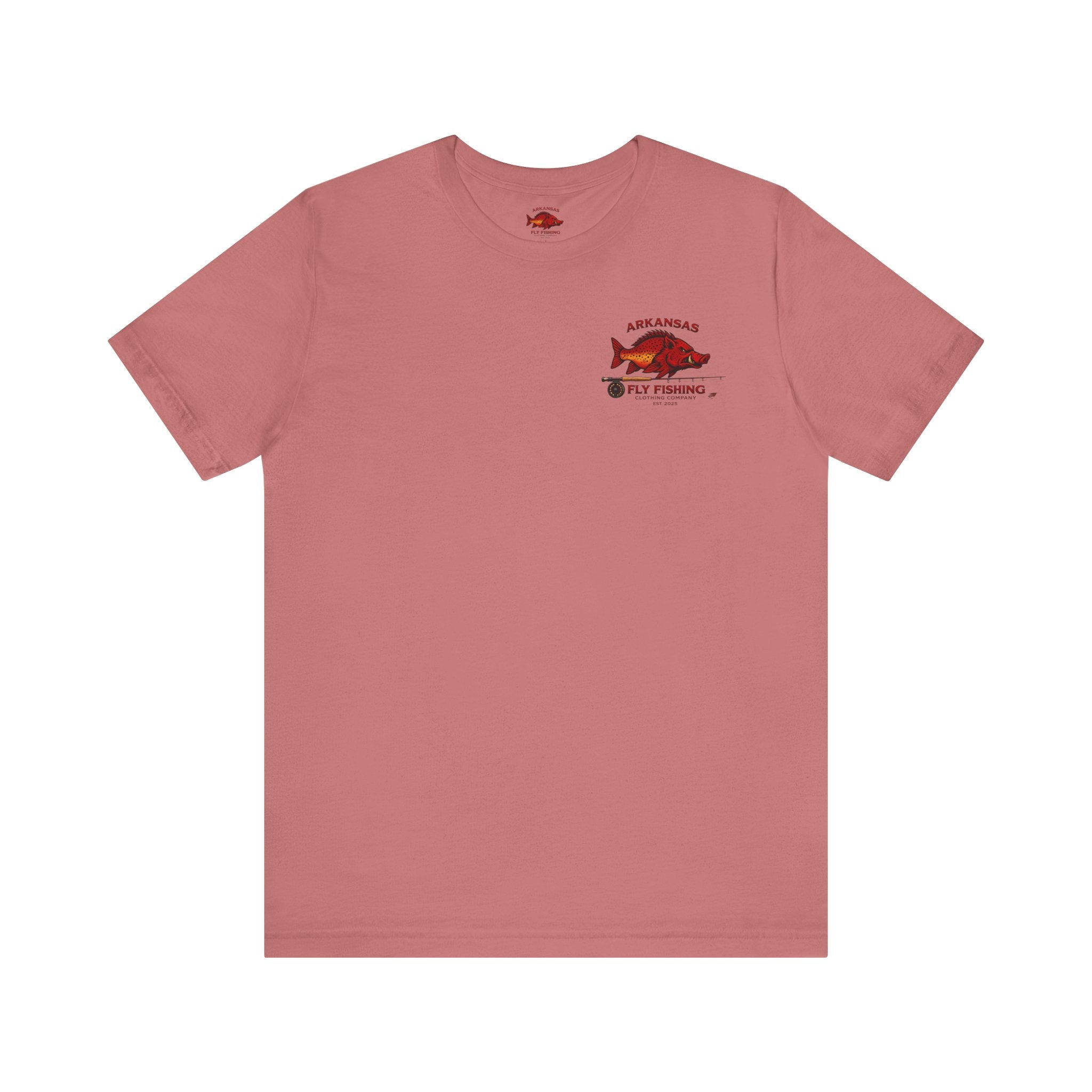 Athletic Fit Runs Small ARKANSAS FLY FISHING CLOTHING COMPANY - FLY BOX Unisex Jersey Short Sleeve Tee