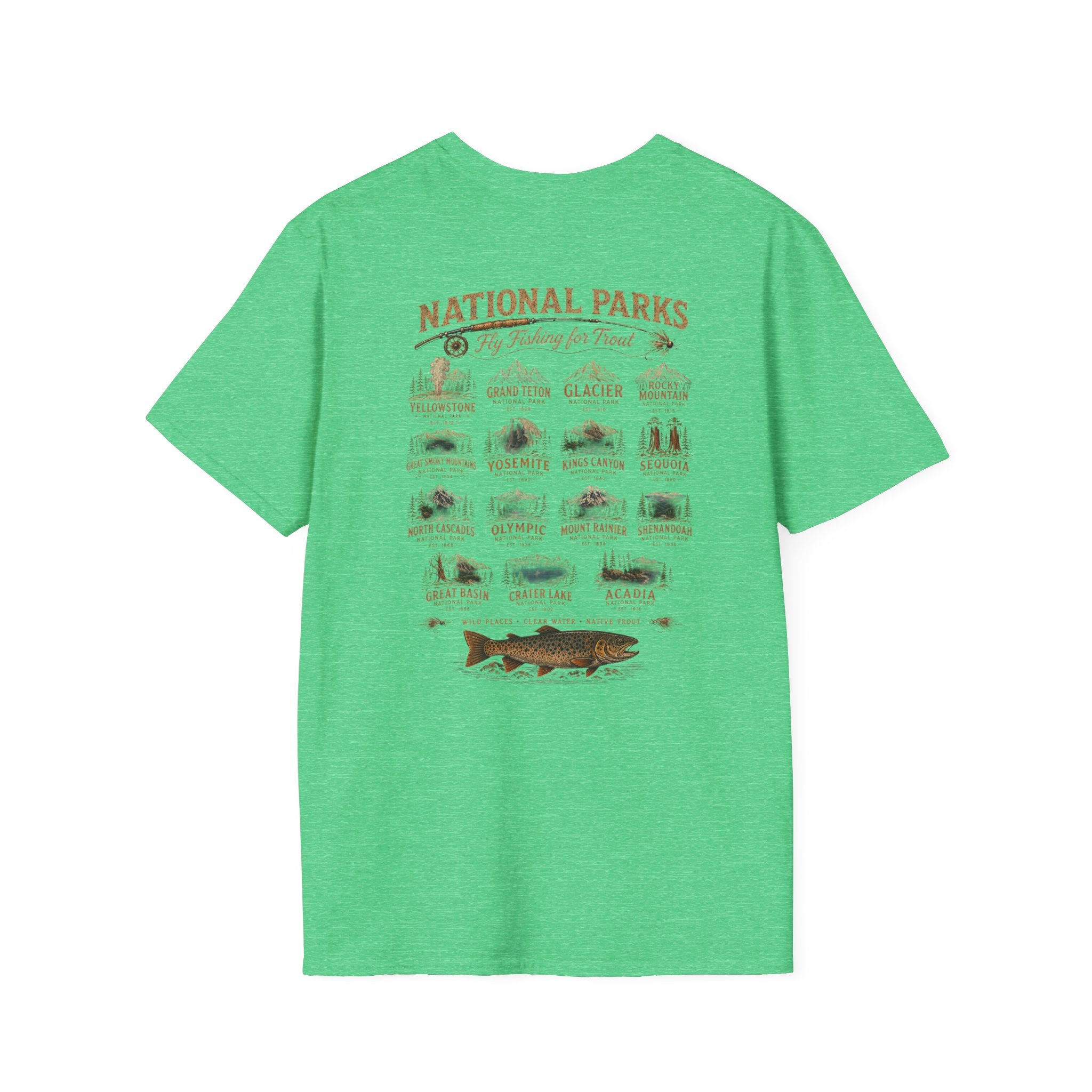 AFFCC Arkansas Fly Fishing Clothing Company Logo T-Shirt | Trout Fly Fishing National Parks Angler Tee