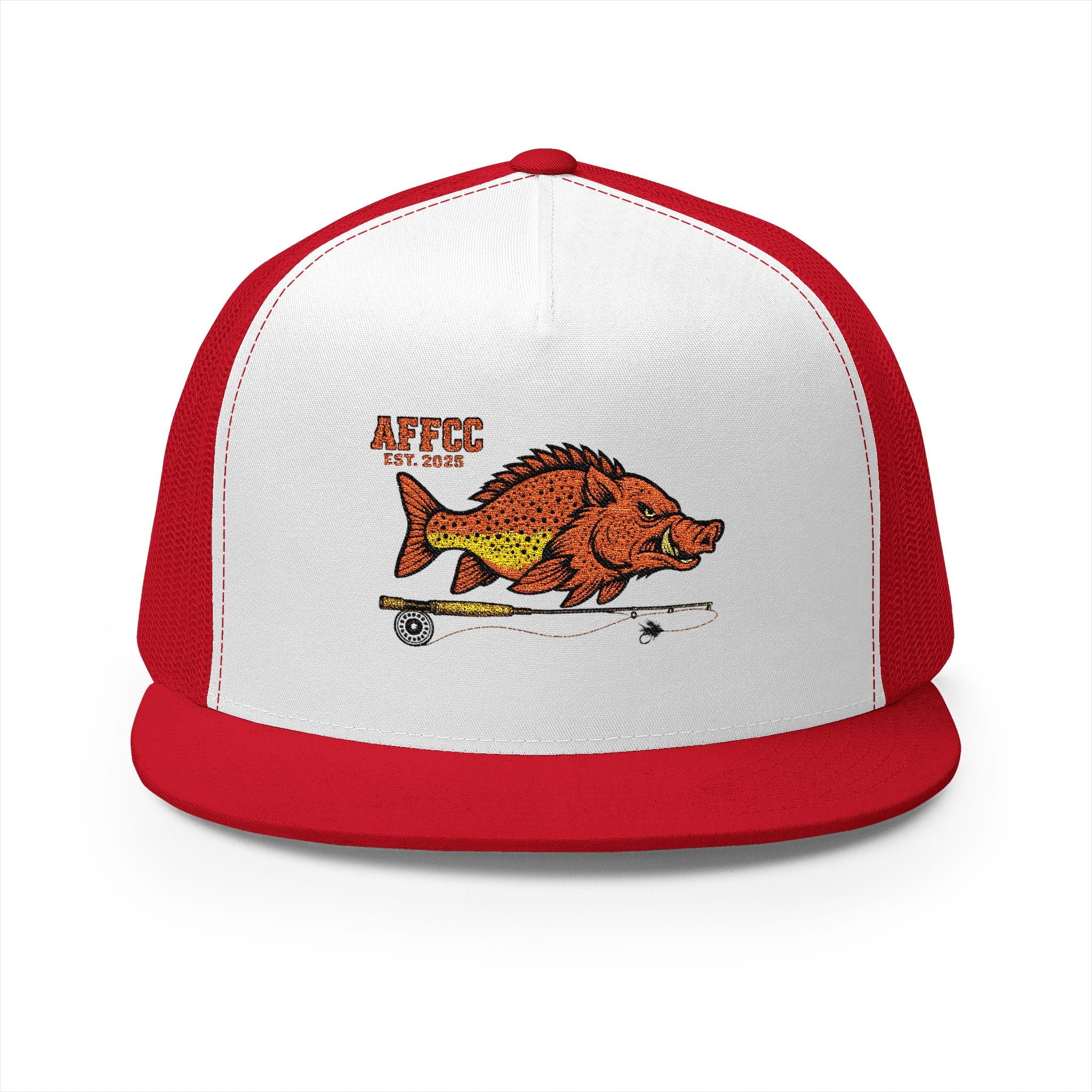 AFFCC Logo Trucker Hat – Arkansas Fly Fishing Clothing Company Trucker Snapback Hat