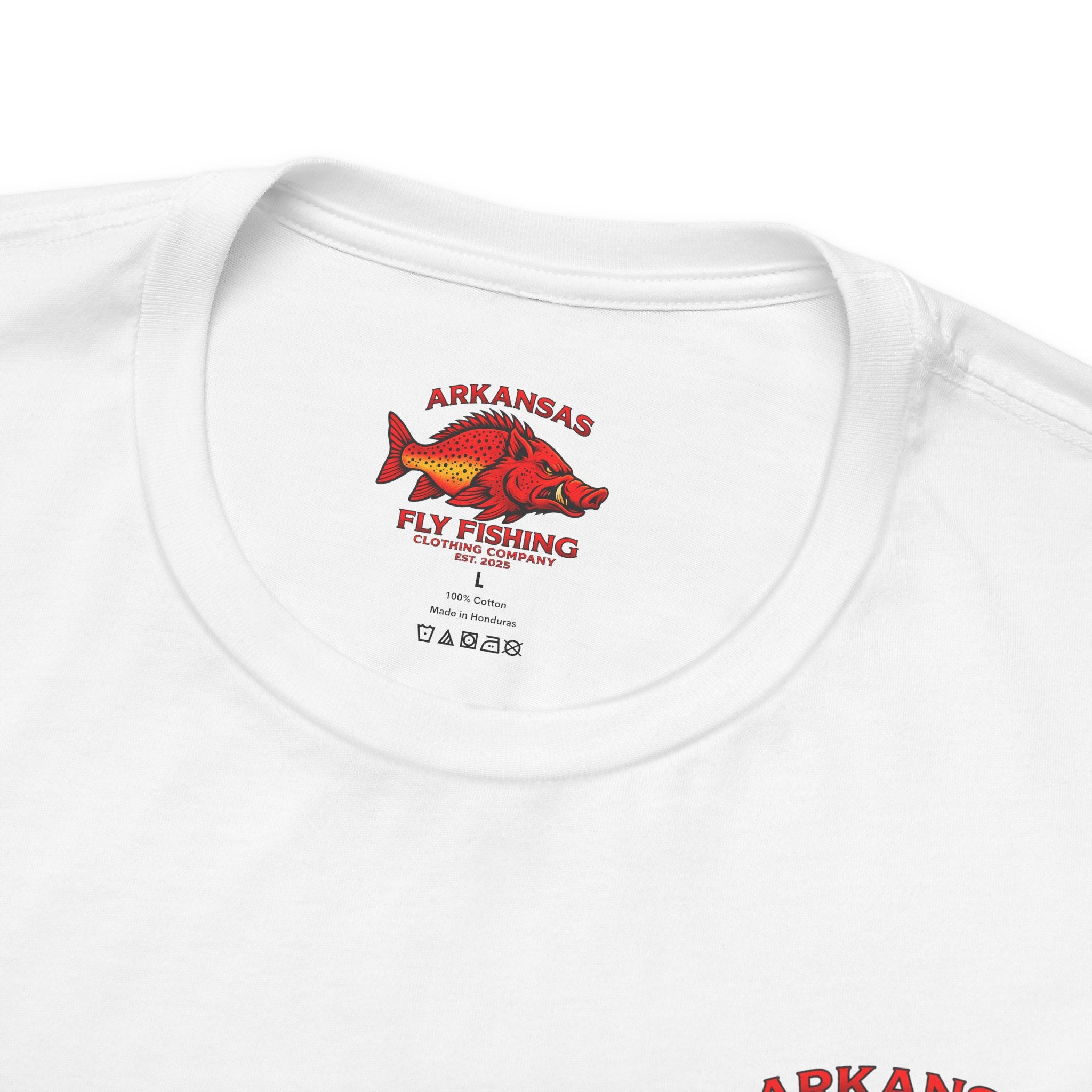 Athletic Fit Runs Small Arkansas Fly Fishing Clothing Company T-Shirt — Brooke Trout Graphic Tee