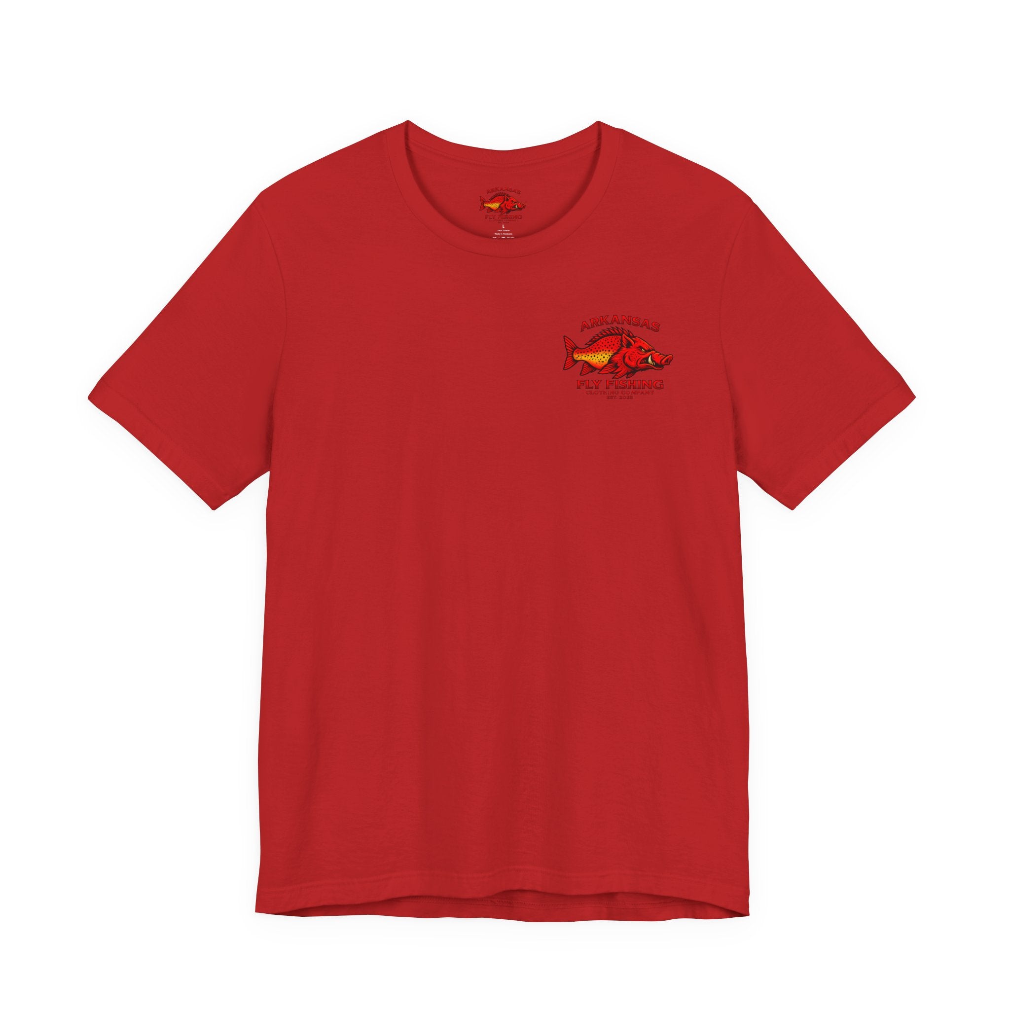 Athletic Fit Runs Small Arkansas Fly Fishing Clothing Company T-Shirt — Brooke Trout Graphic Tee