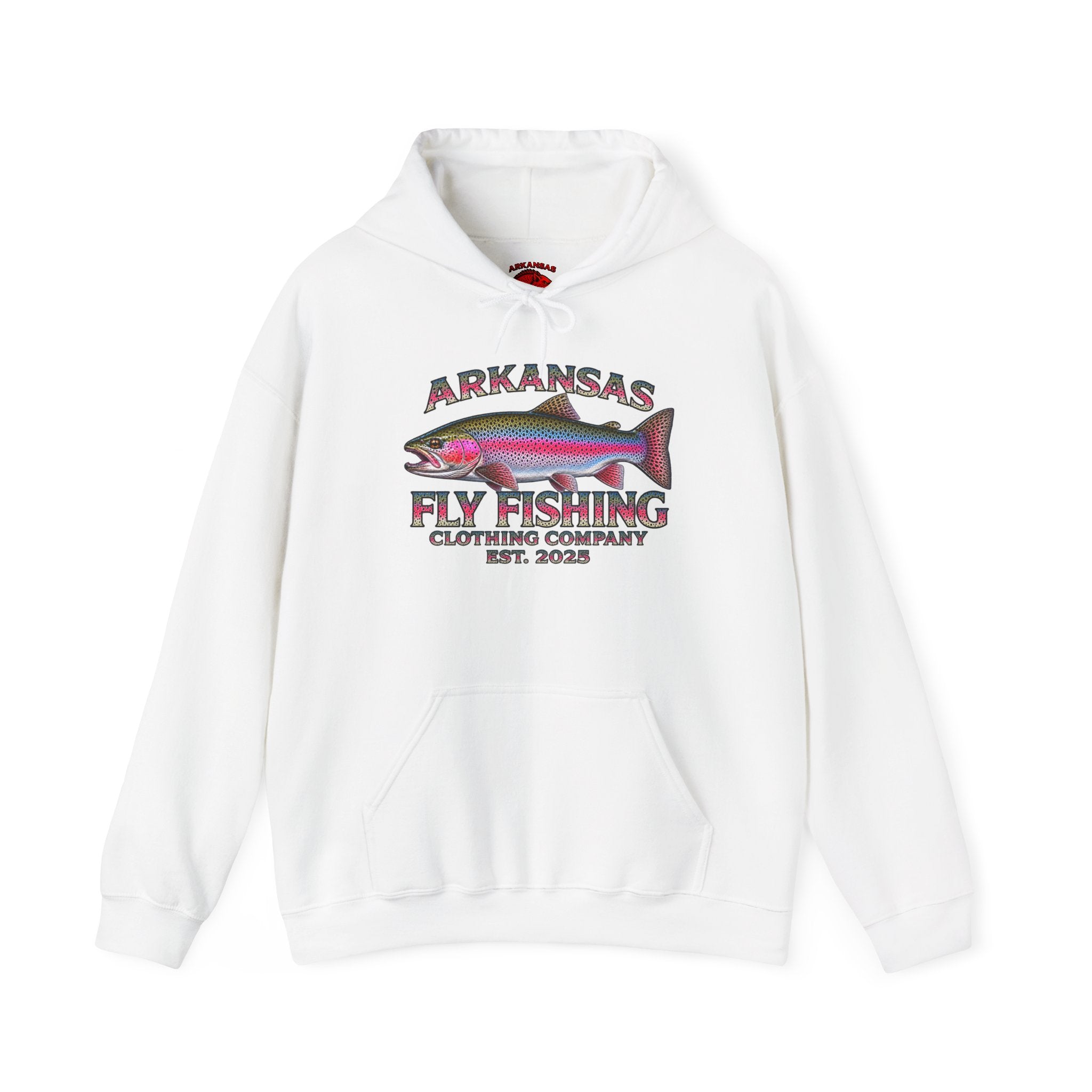 Arkansas Fly Fishing Clothing Company Hoodie – Rainbow Trout Graphic Pullover