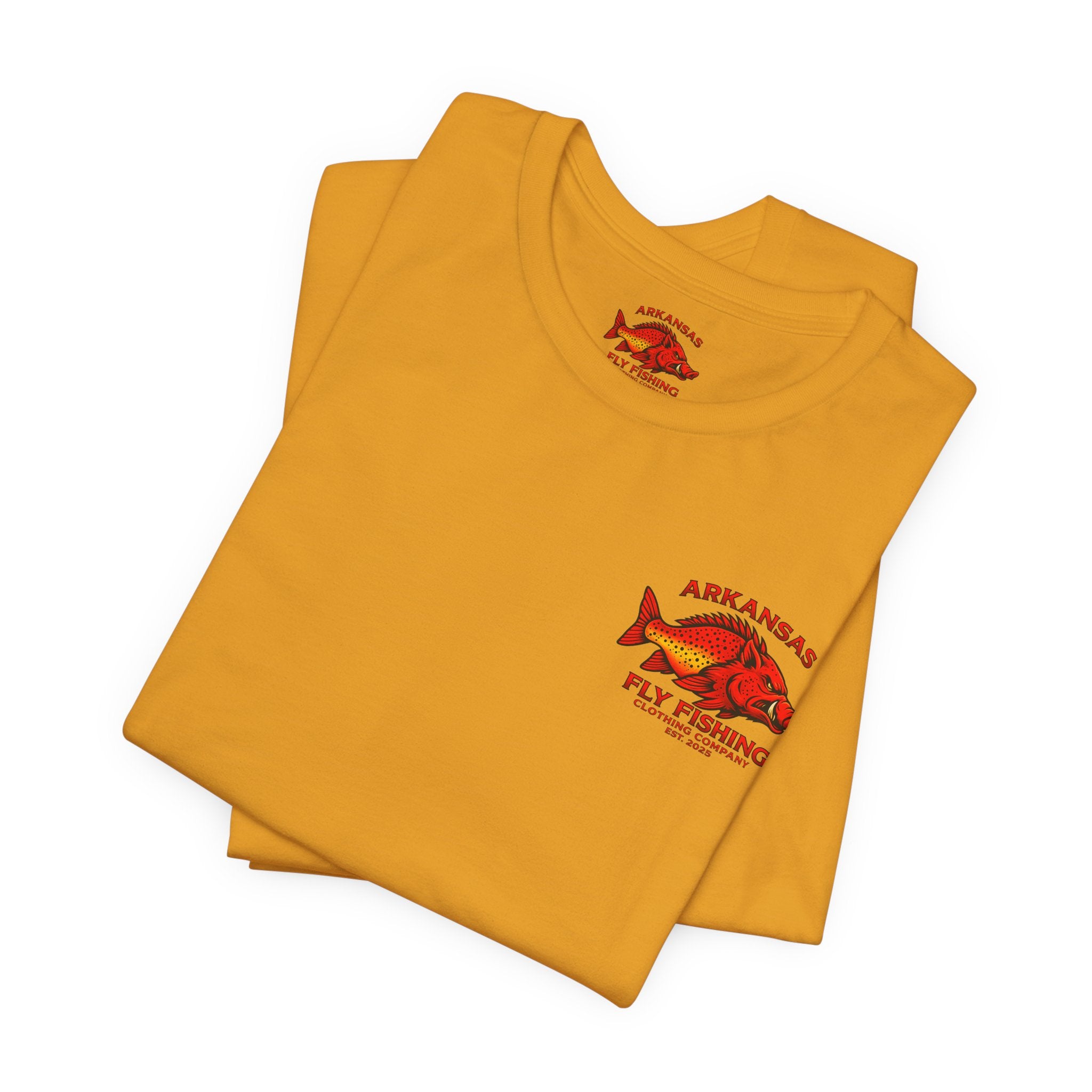 Athletic fit Runs Small Arkansas Fly Fishing Clothing Company Tee — Cutthroat Trout Graphic Short Sleeve Shirt