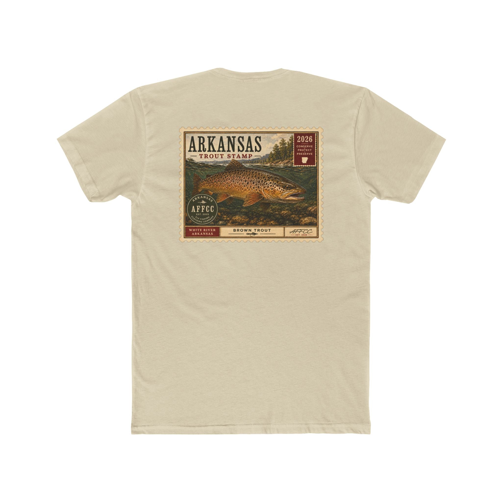 AFFCC Arkansas Trout Stamp T-Shirt — Vintage Fishing Tee